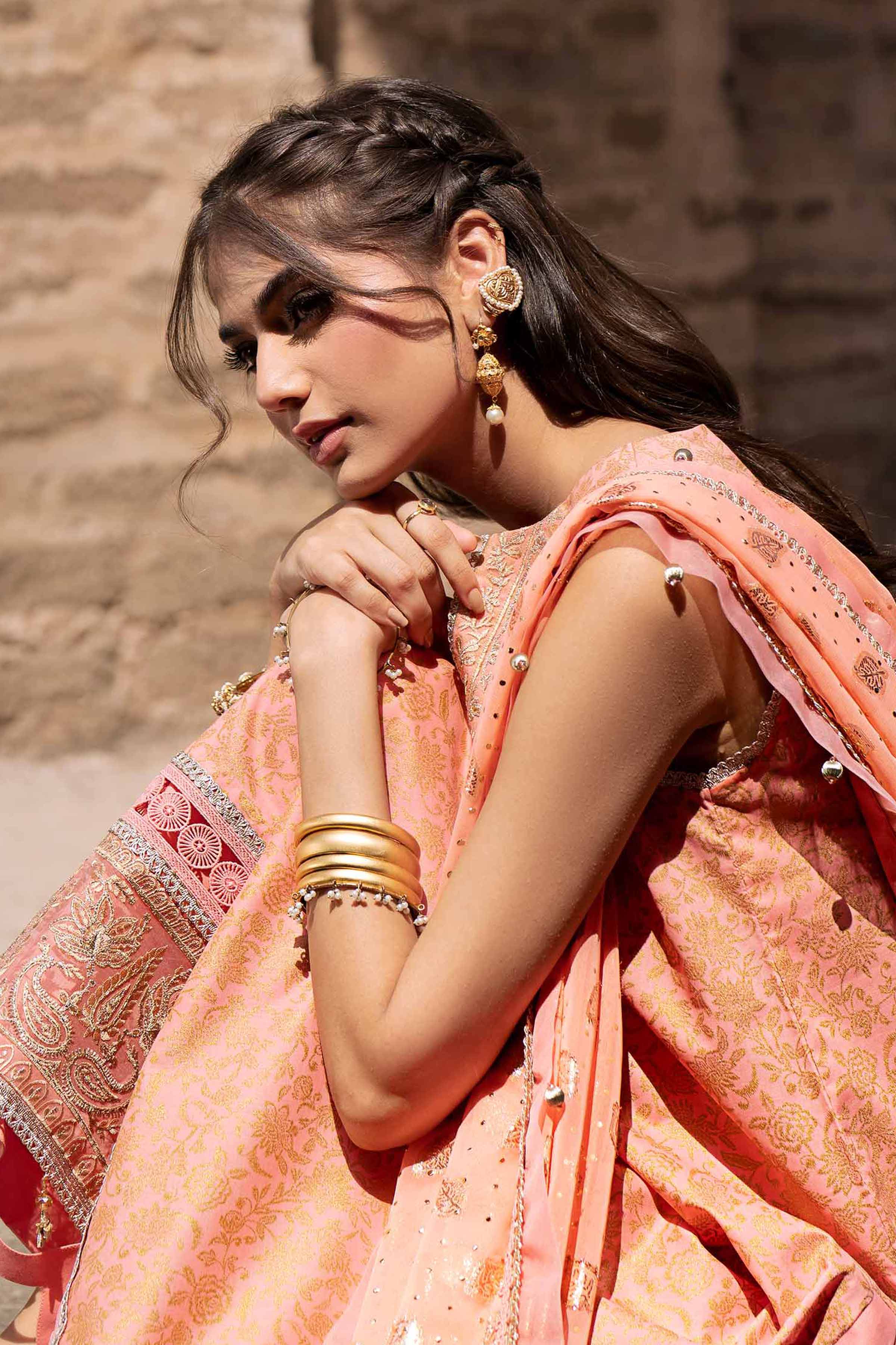 3 Piece - Digital Printed Embroidered Suit - 42501859
