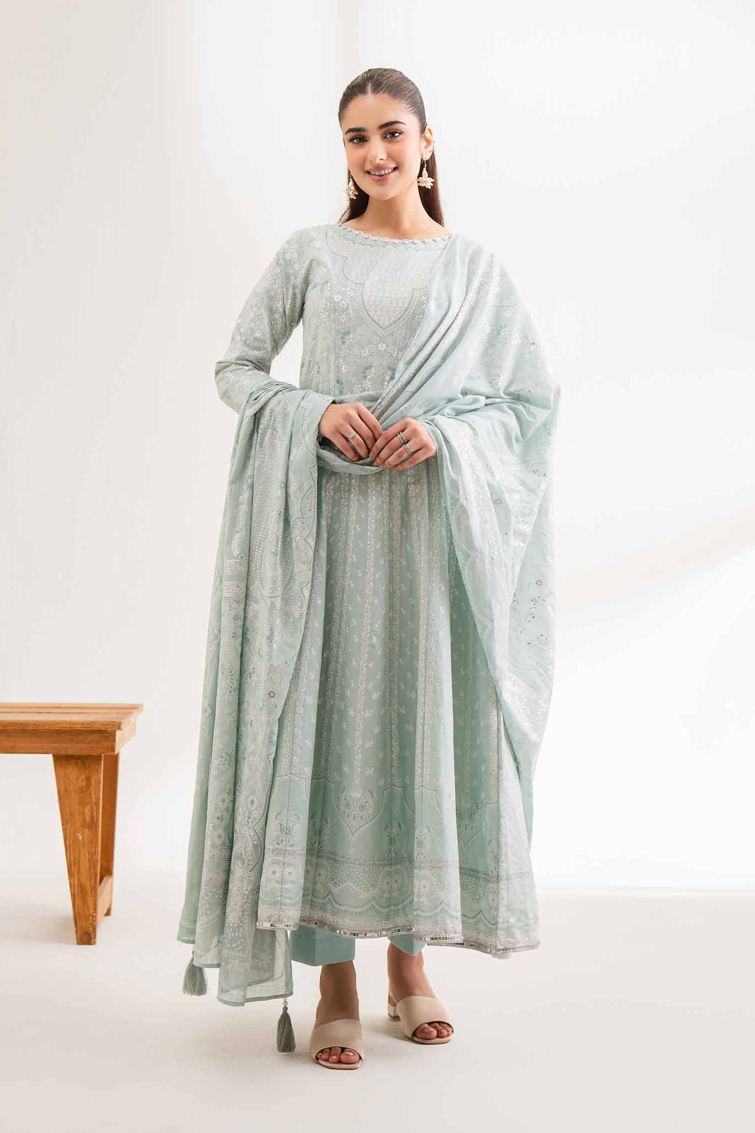 3 Piece - Foil Printed Suit - 42501901