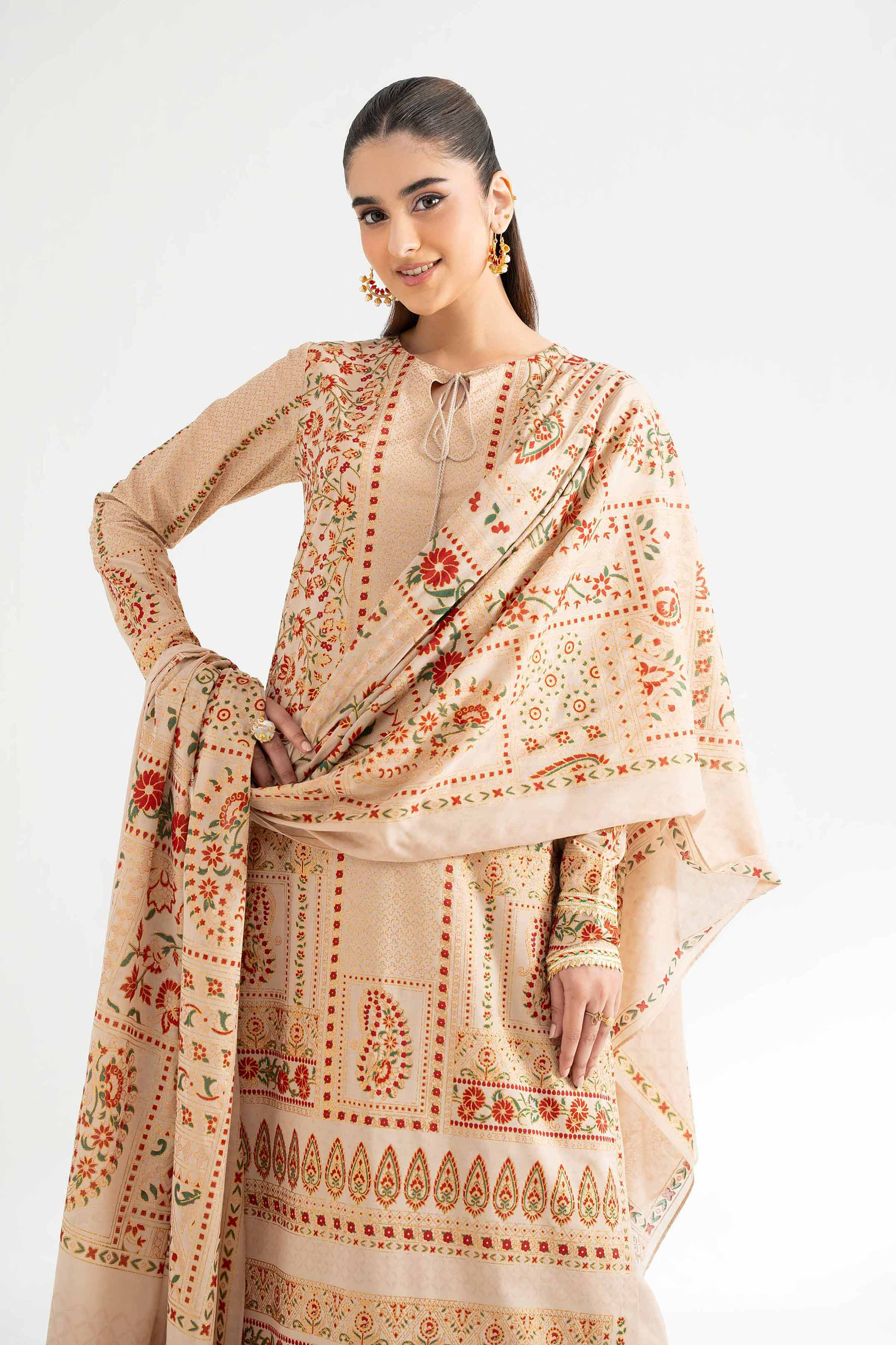 3 Piece - Foil Printed Suit - 42501902