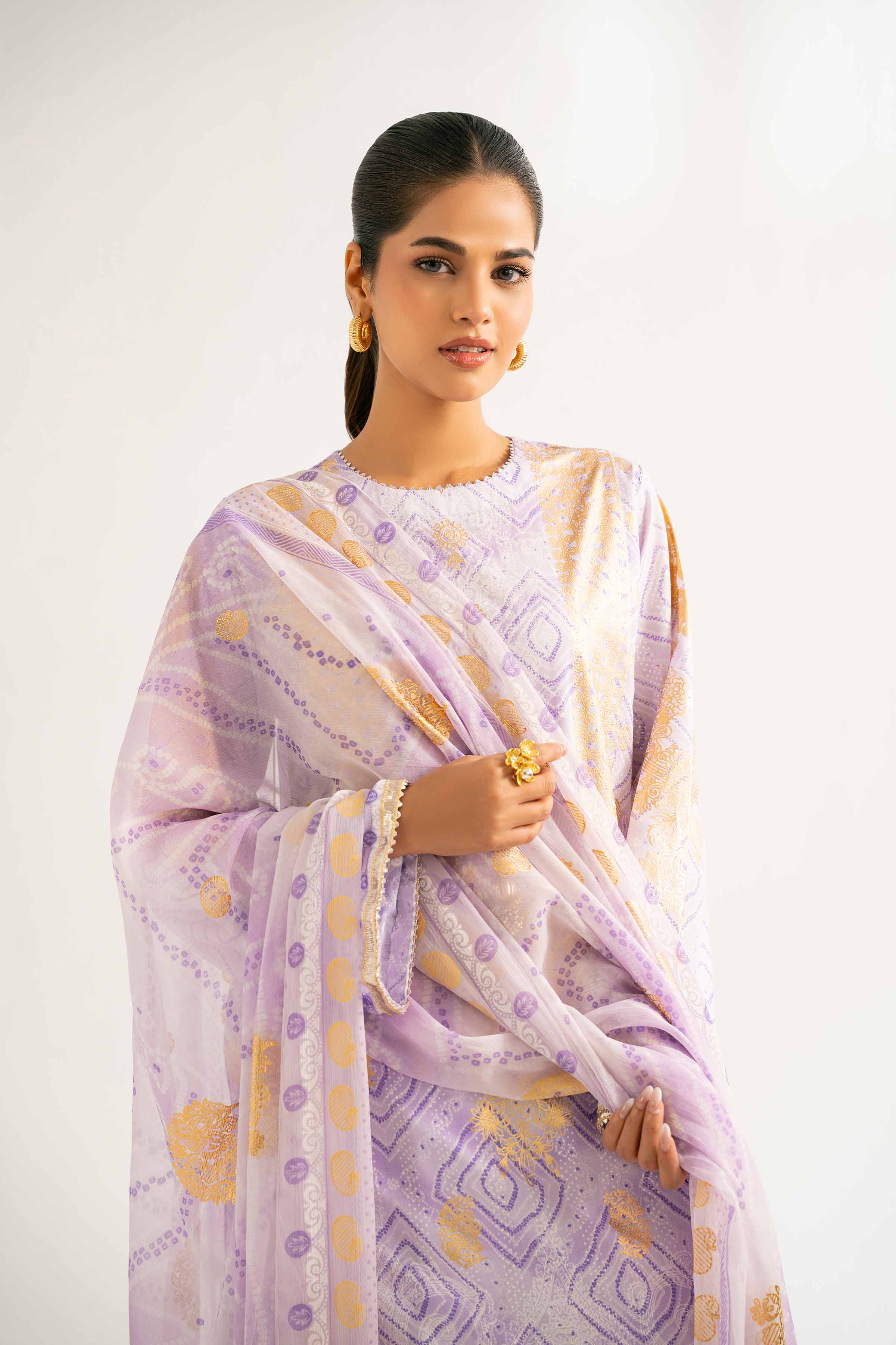 3 Piece - Foil Printed Suit - 42501905