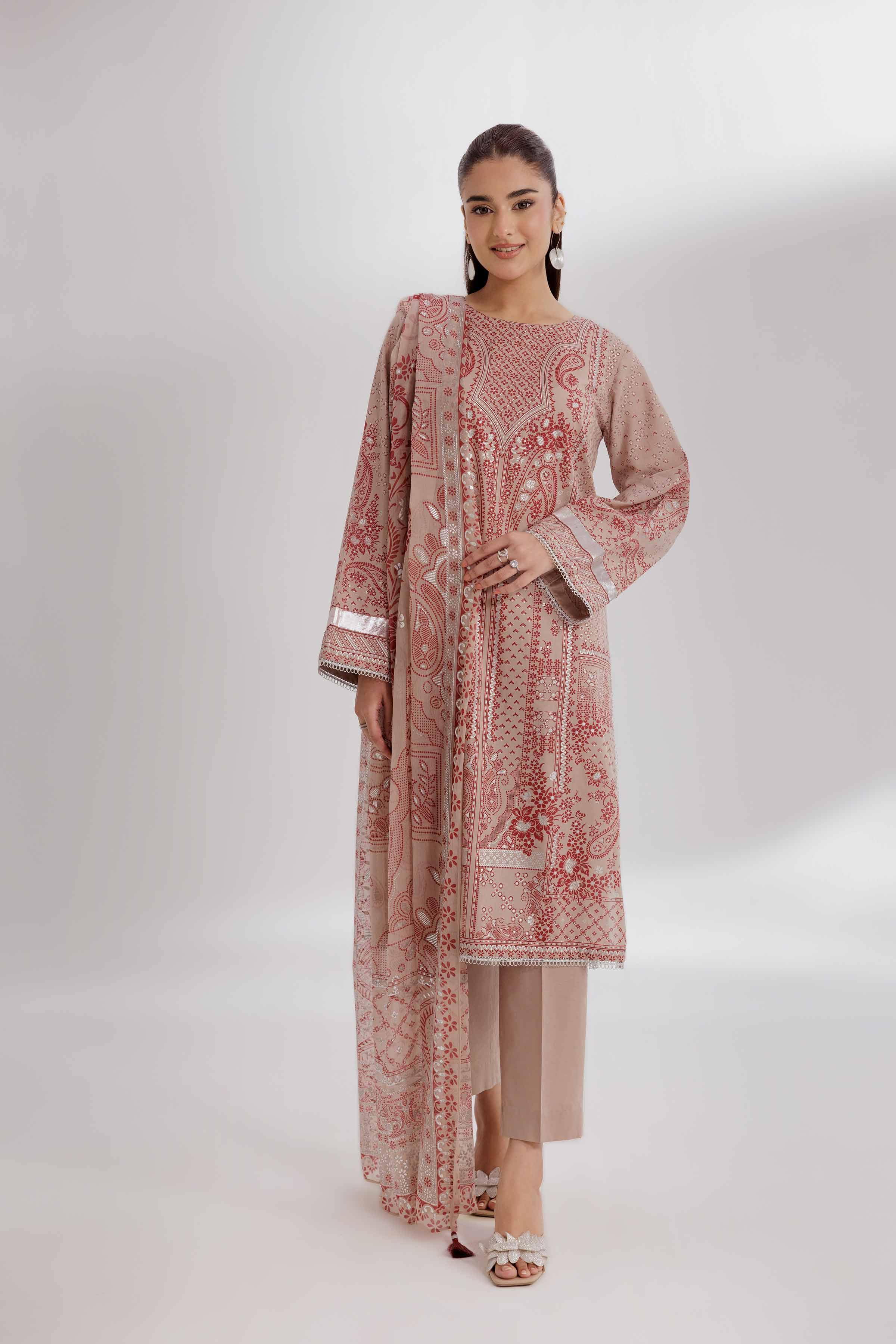 3 Piece - Foil Printed Suit - 42501906