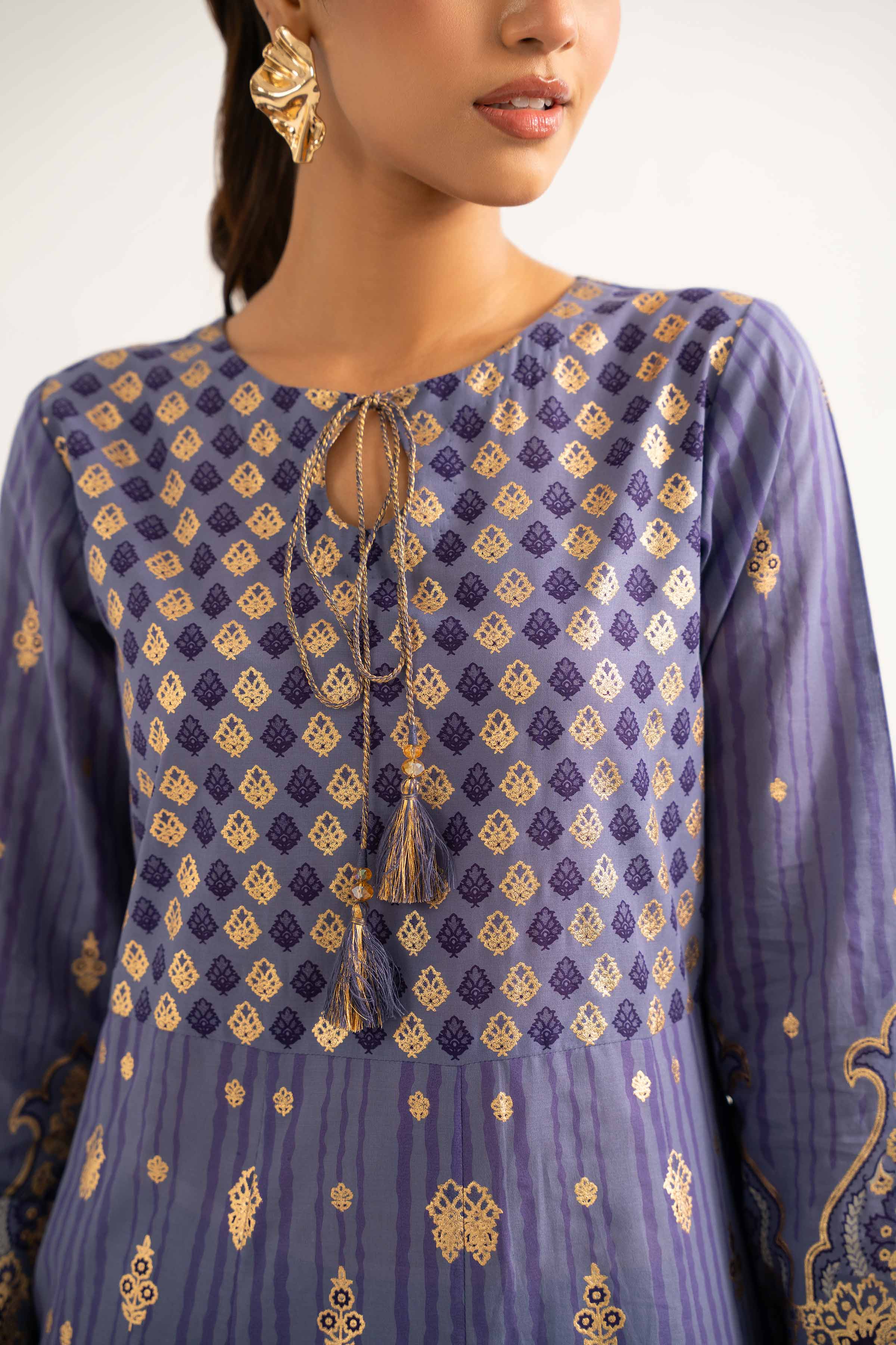 3 Piece - Foil Printed Suit - 42501908