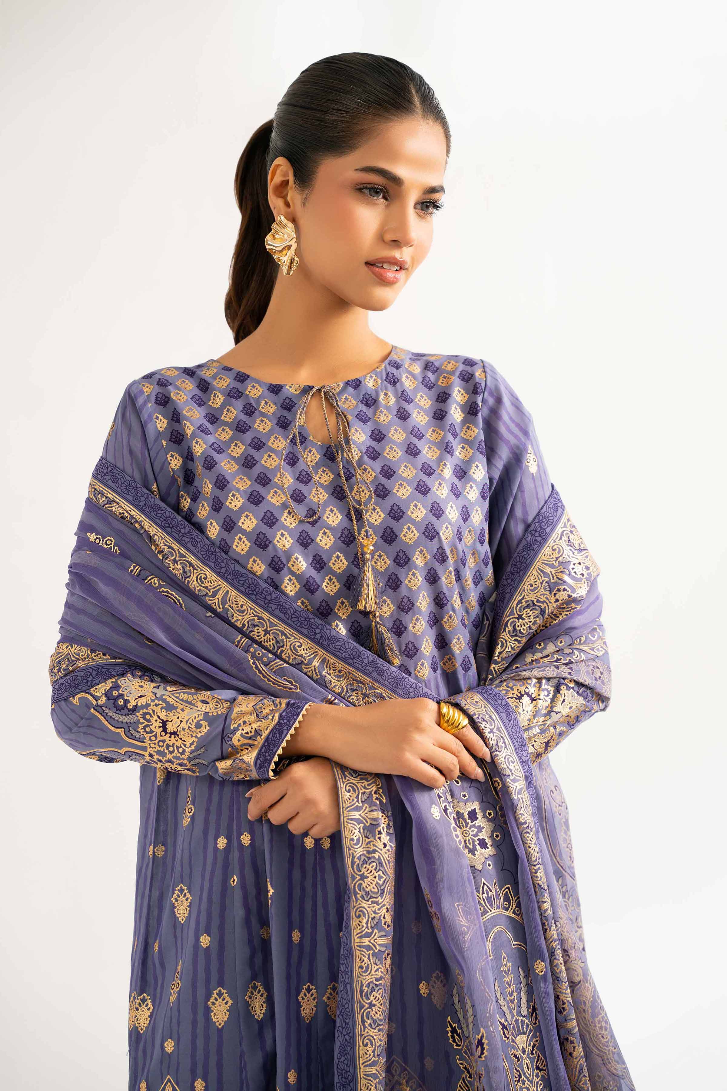 3 Piece - Foil Printed Suit - 42501908