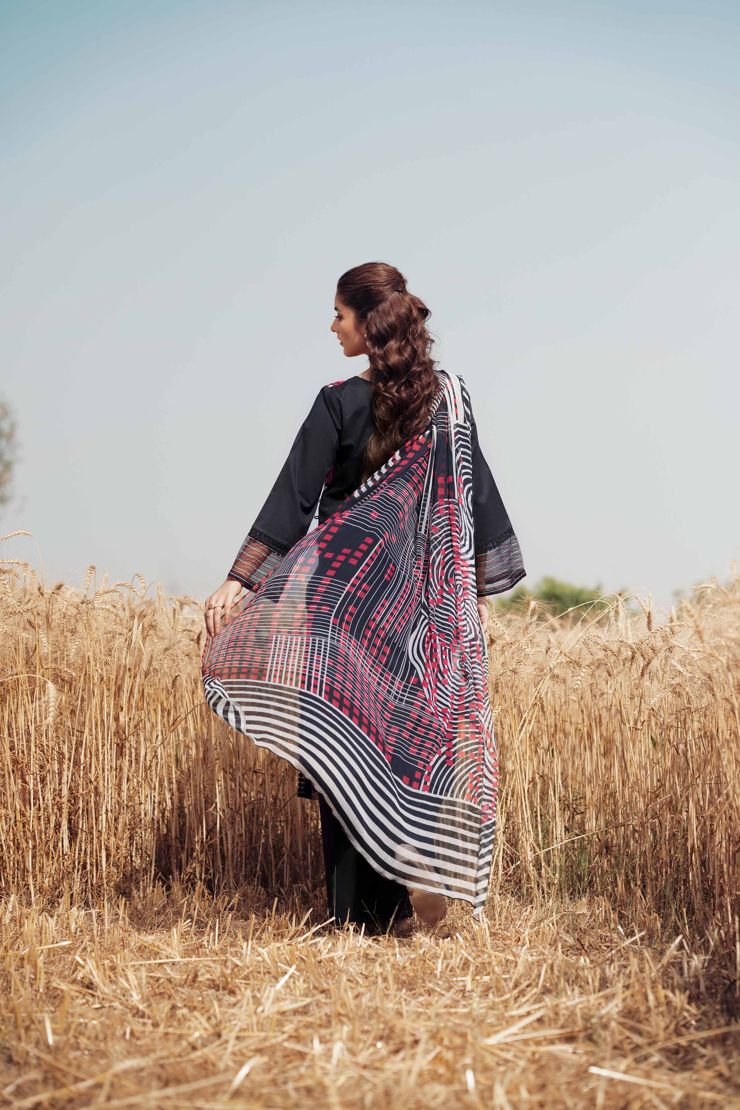 3 Piece - Dyed Printed Embroidered Suit - 42502026