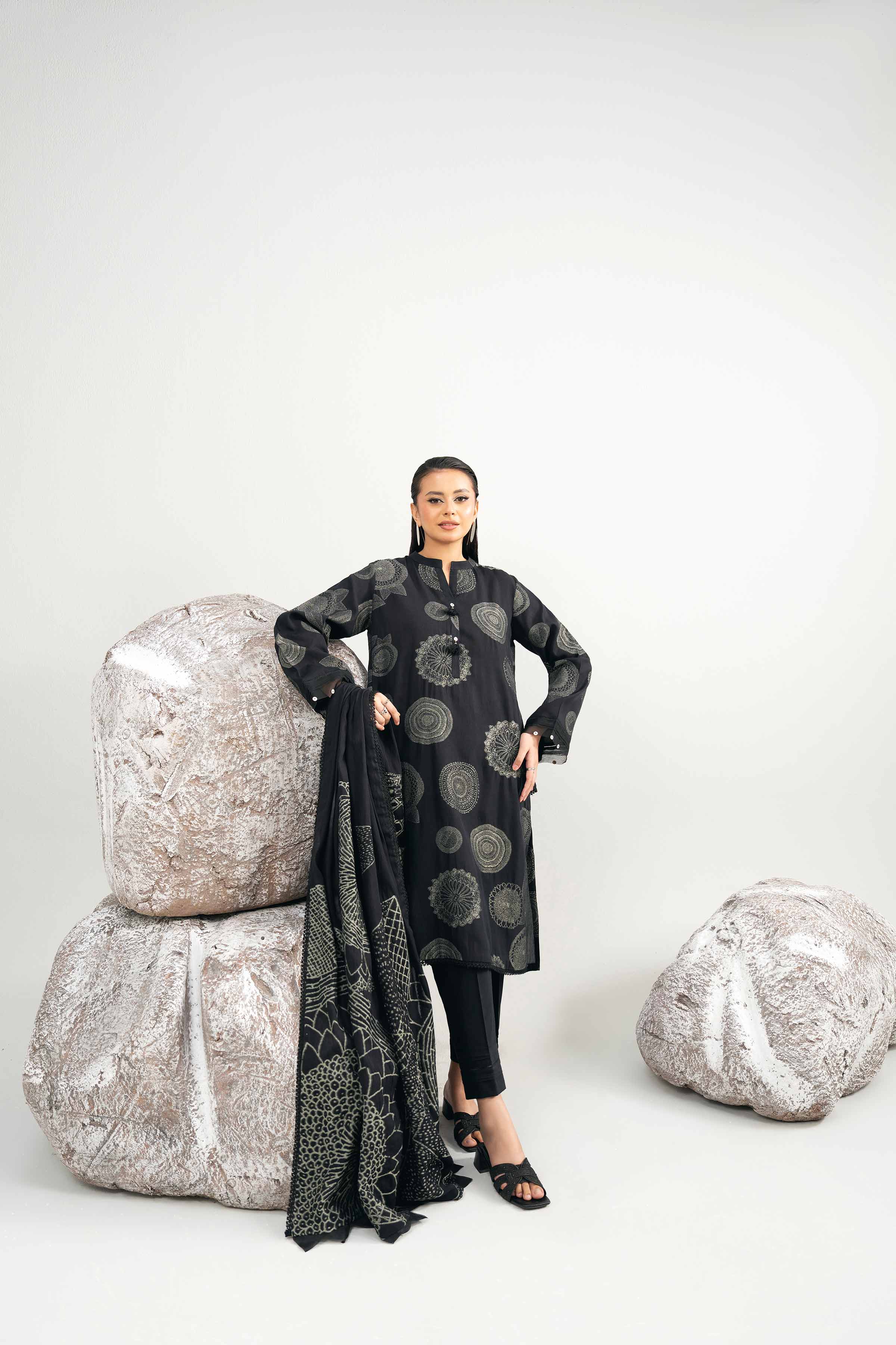 3 Piece - Dyed Jacquard Suit - 42502042