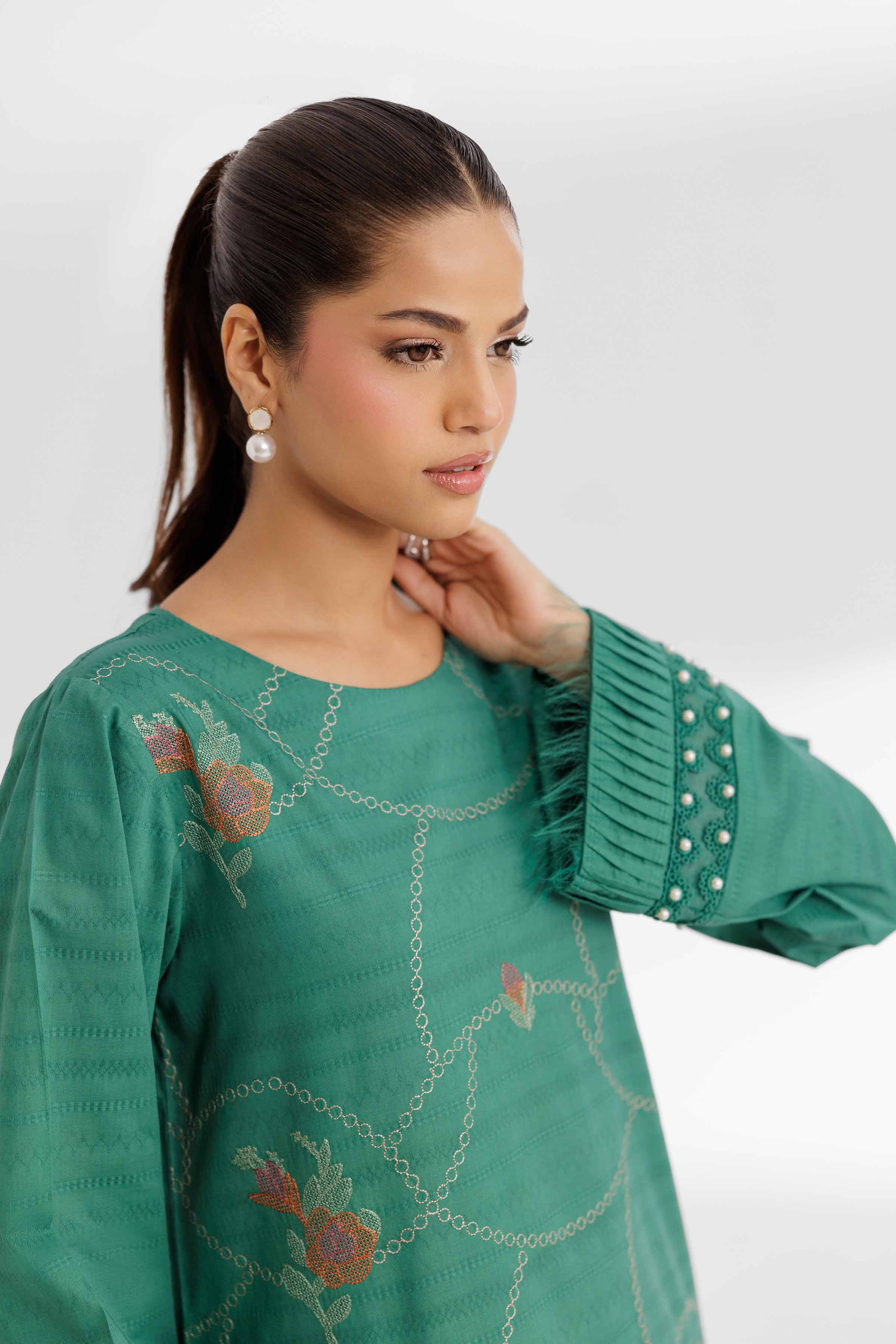 2 Piece - Dyed Embroidered Suit - 42502055