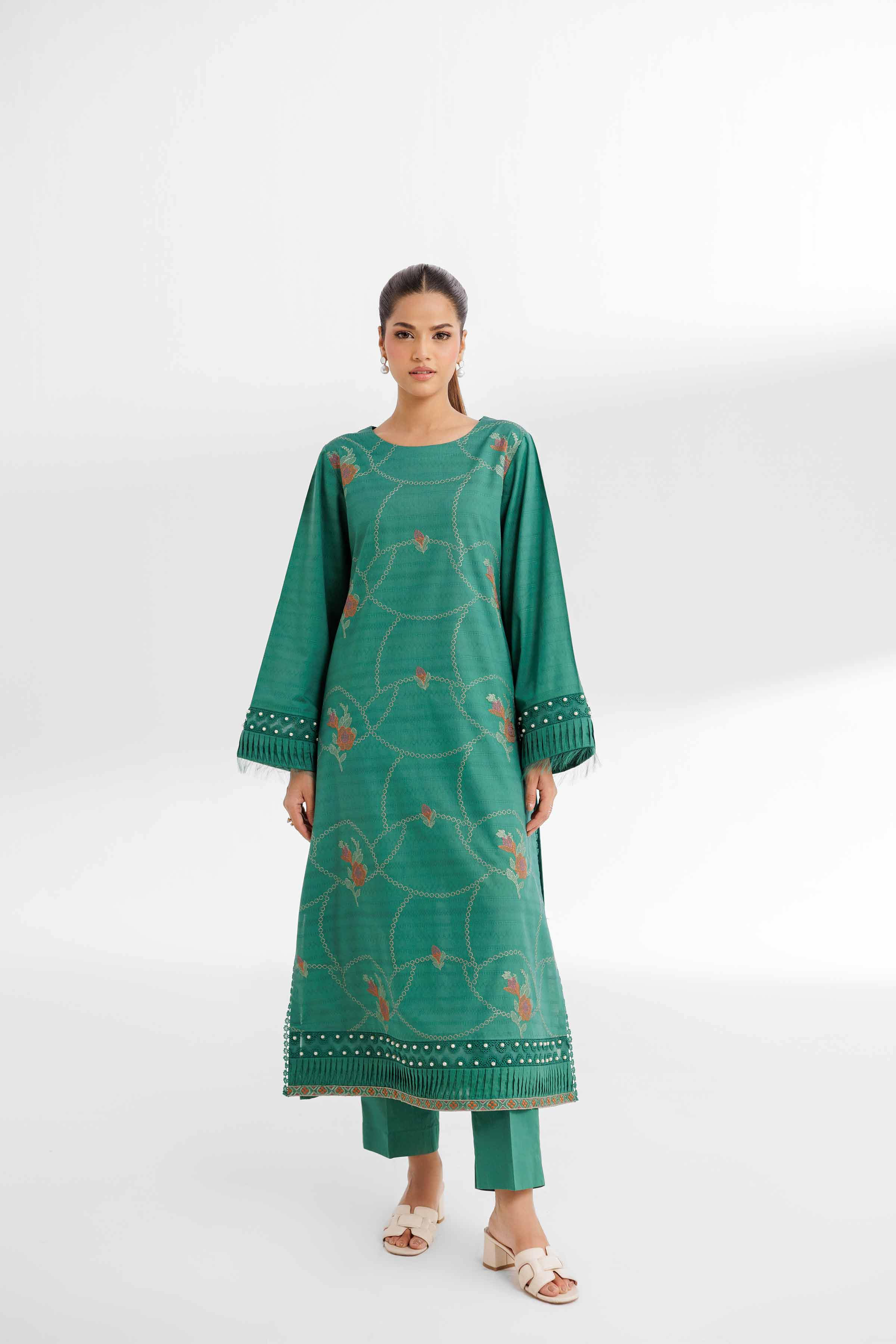 2 Piece - Dyed Embroidered Suit - 42502055