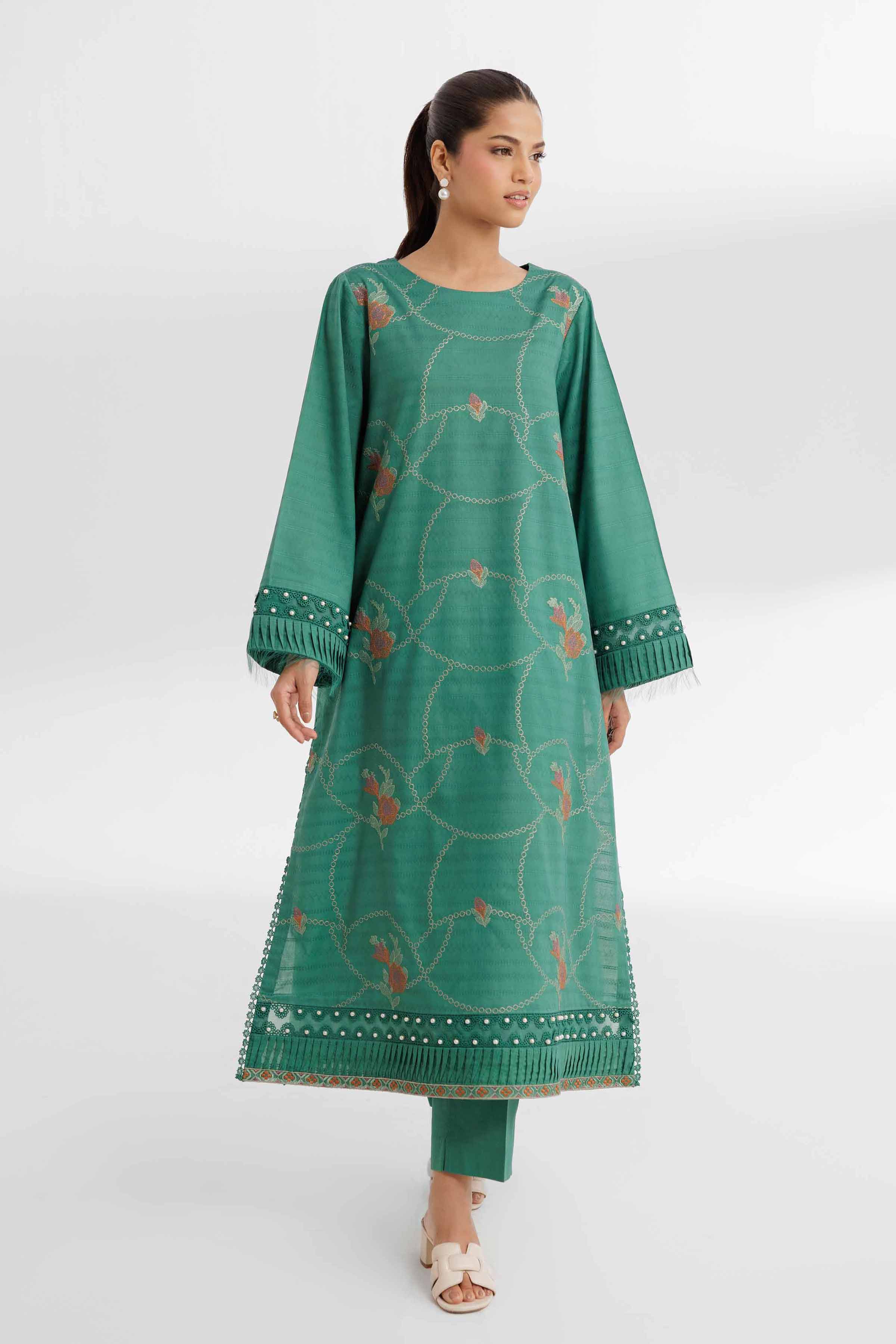 2 Piece - Dyed Embroidered Suit - 42502055