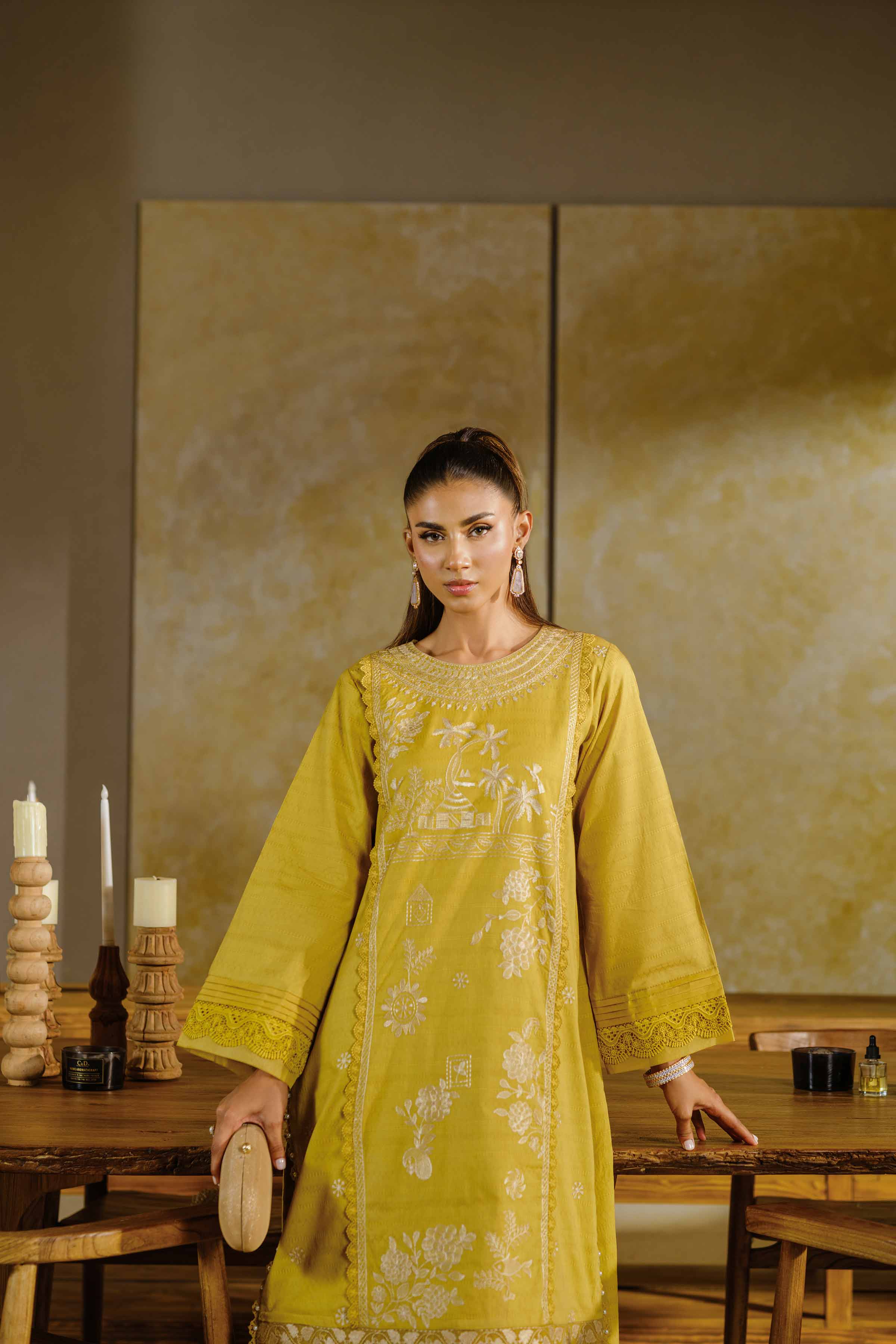 2 Piece - Dyed Embroidered Suit - 42502056