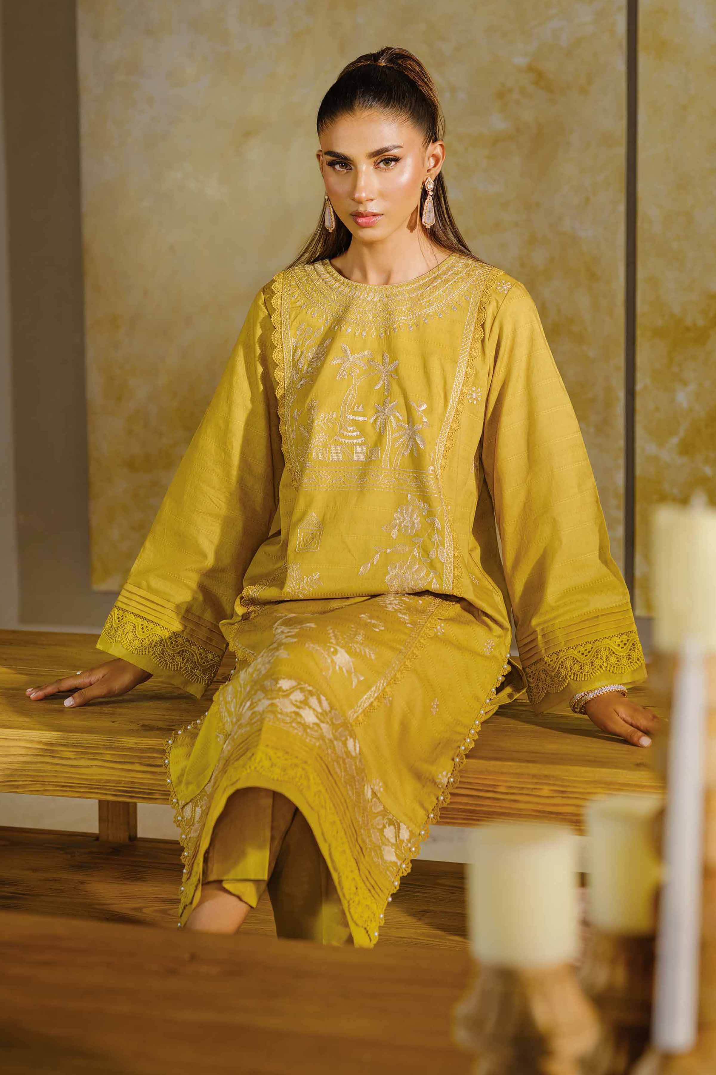 2 Piece - Dyed Embroidered Suit - 42502056