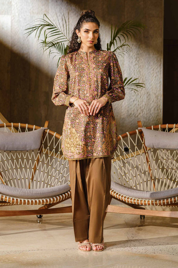 2 Piece - Printed Embroidered Suit - 42502073