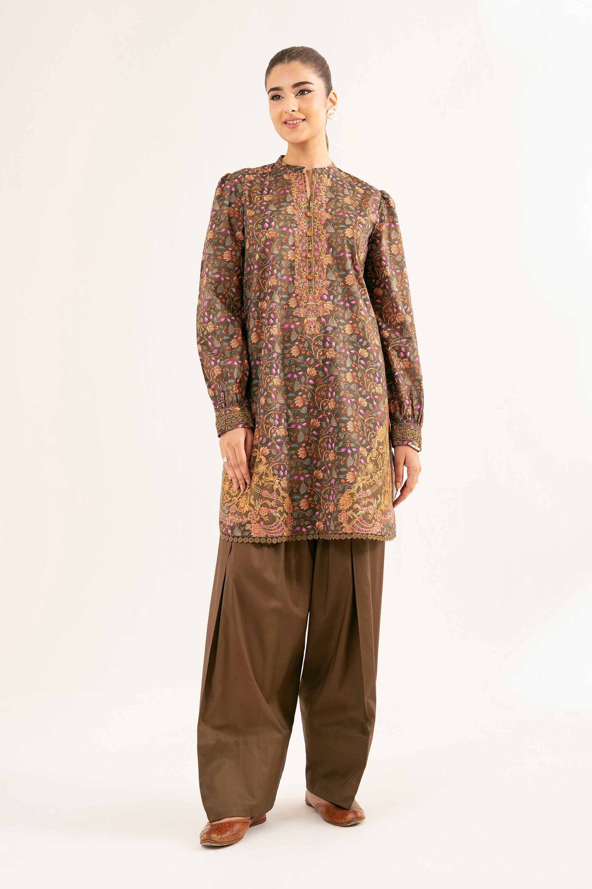 2 Piece - Printed Embroidered Suit - 42502073