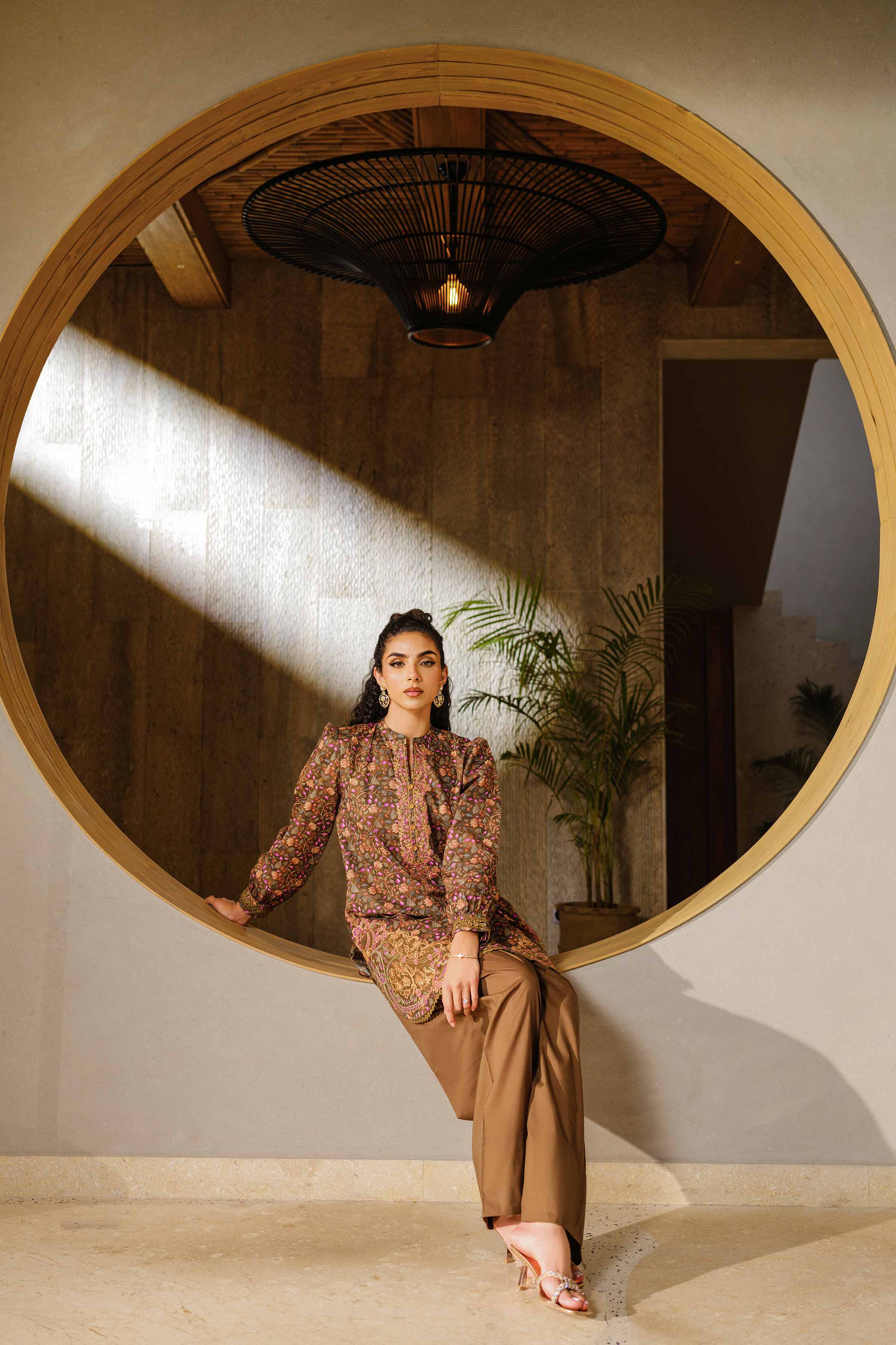 2 Piece - Printed Embroidered Suit - 42502073