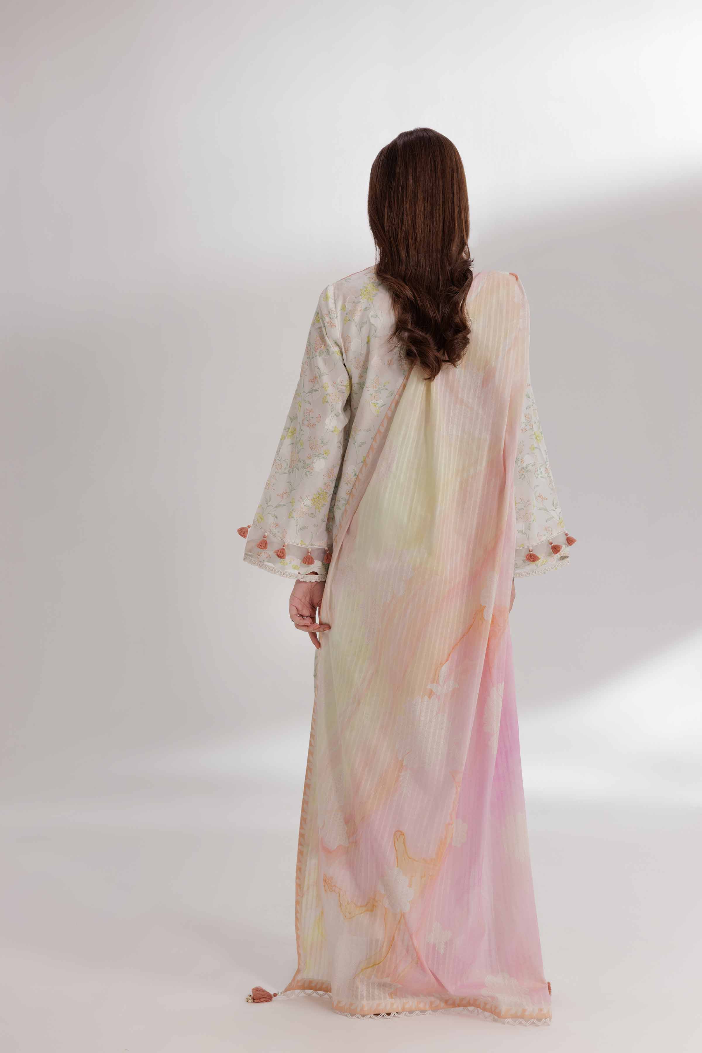 3 Piece - Digital Printed Embroidered Suit - 42502209