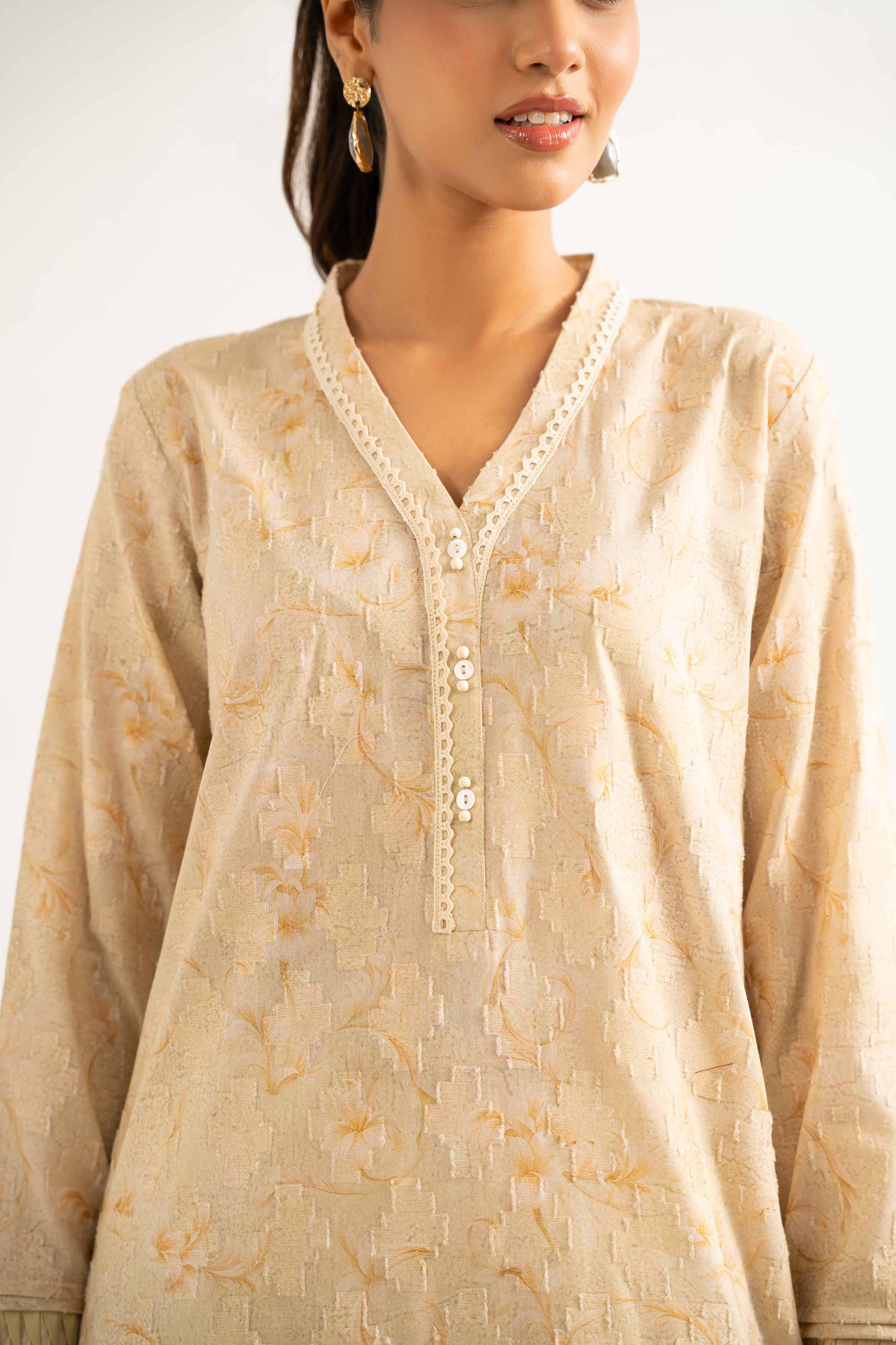 3 Piece - Digital Printed Embroidered Suit - 42502212