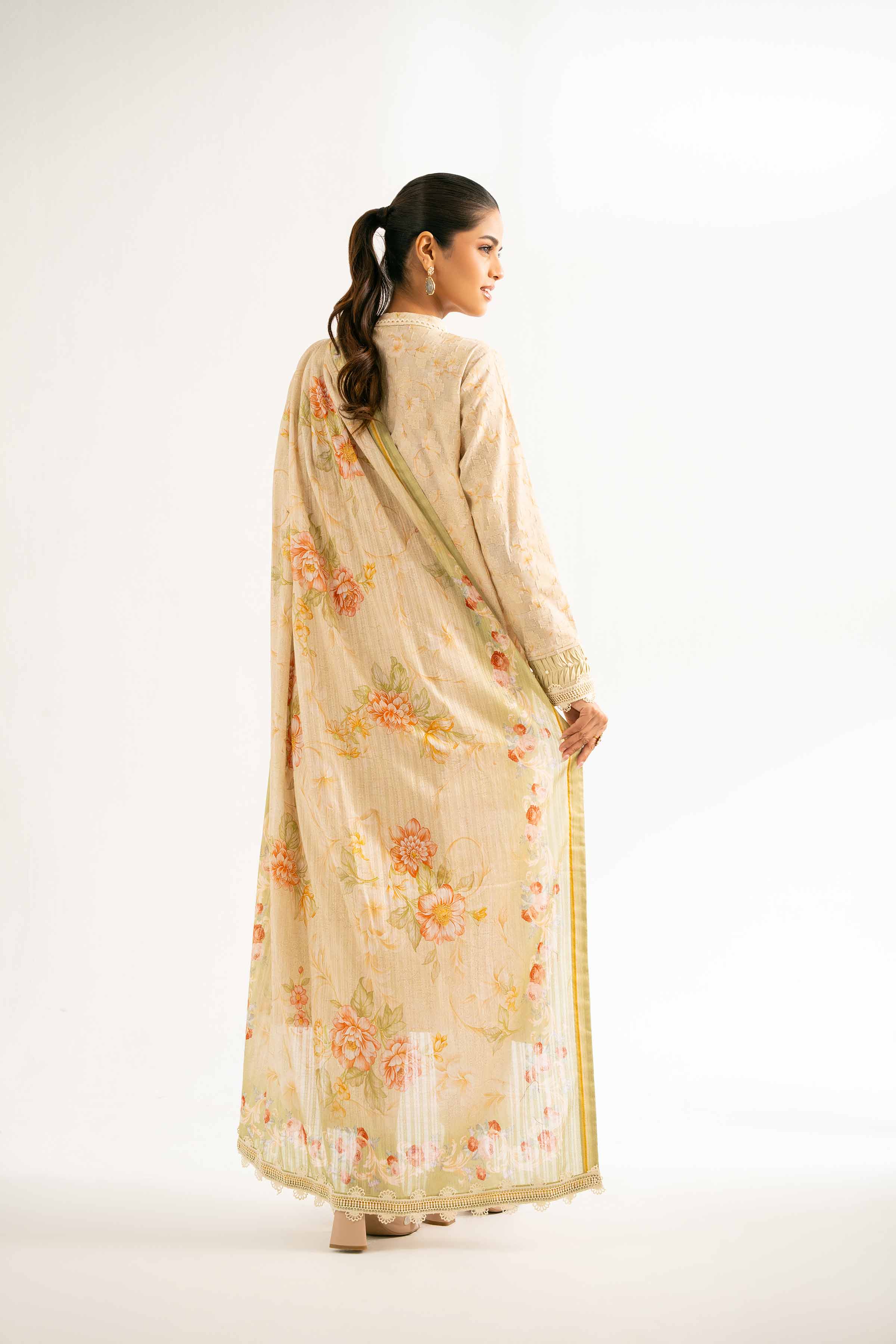 3 Piece - Digital Printed Embroidered Suit - 42502212