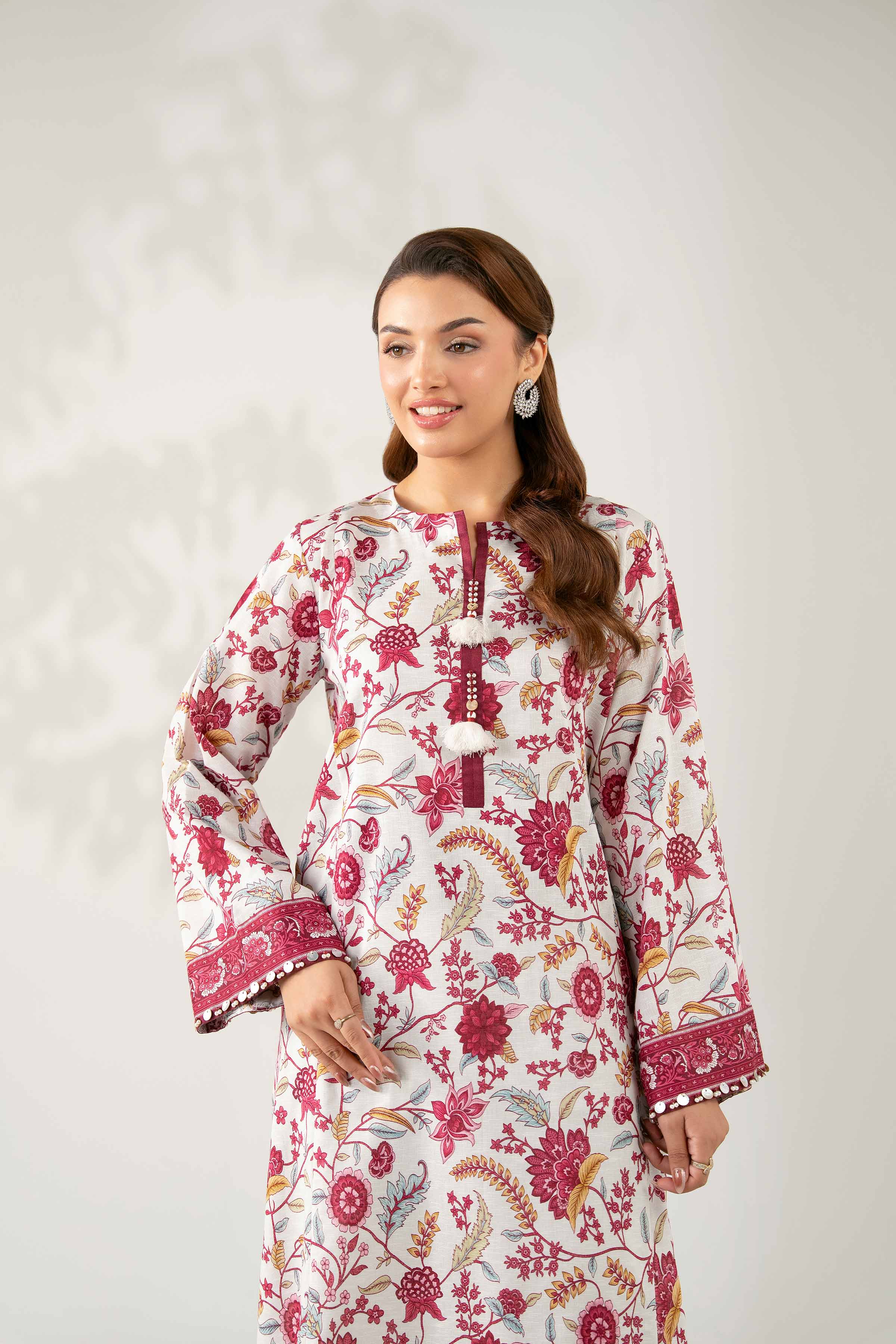 NISHATUAE - Multi Printed Karandi 2-piece Unstitched Dress