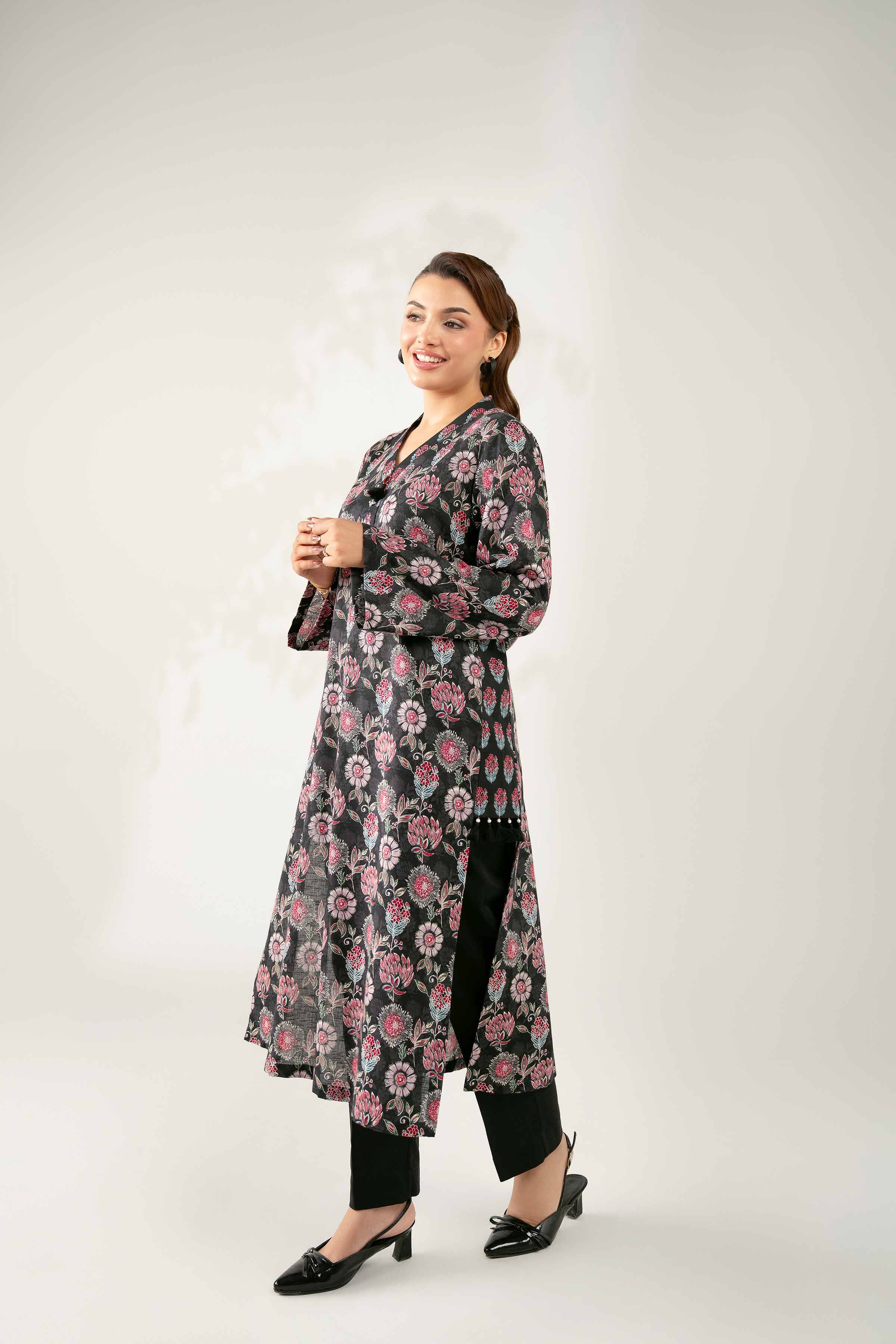 NISHATUAE - Multi Printed Karandi 2-piece Unstitched Dress