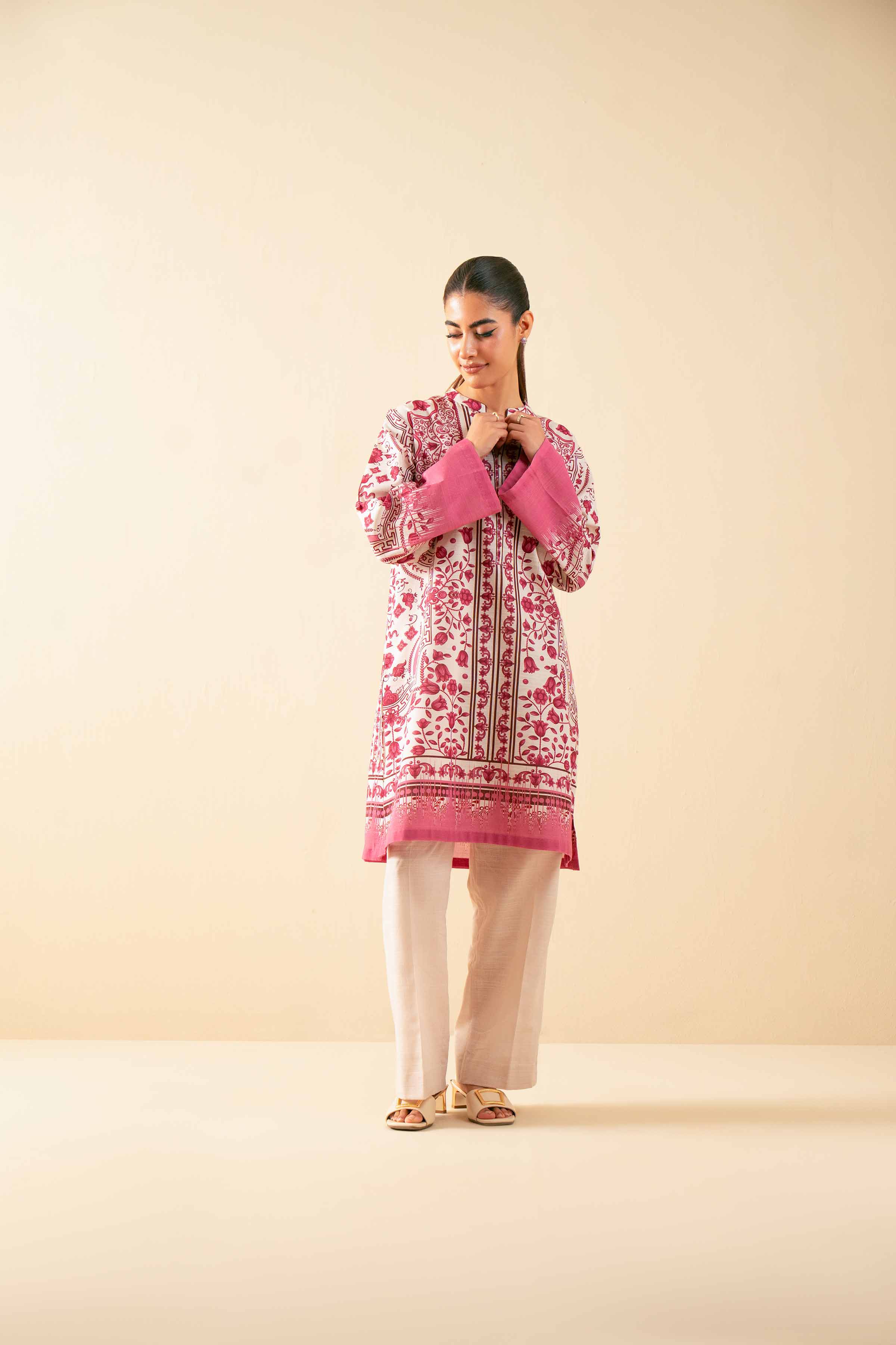 NISHATUAE - Multi Printed Khaddar 2-piece Unstitched Dress