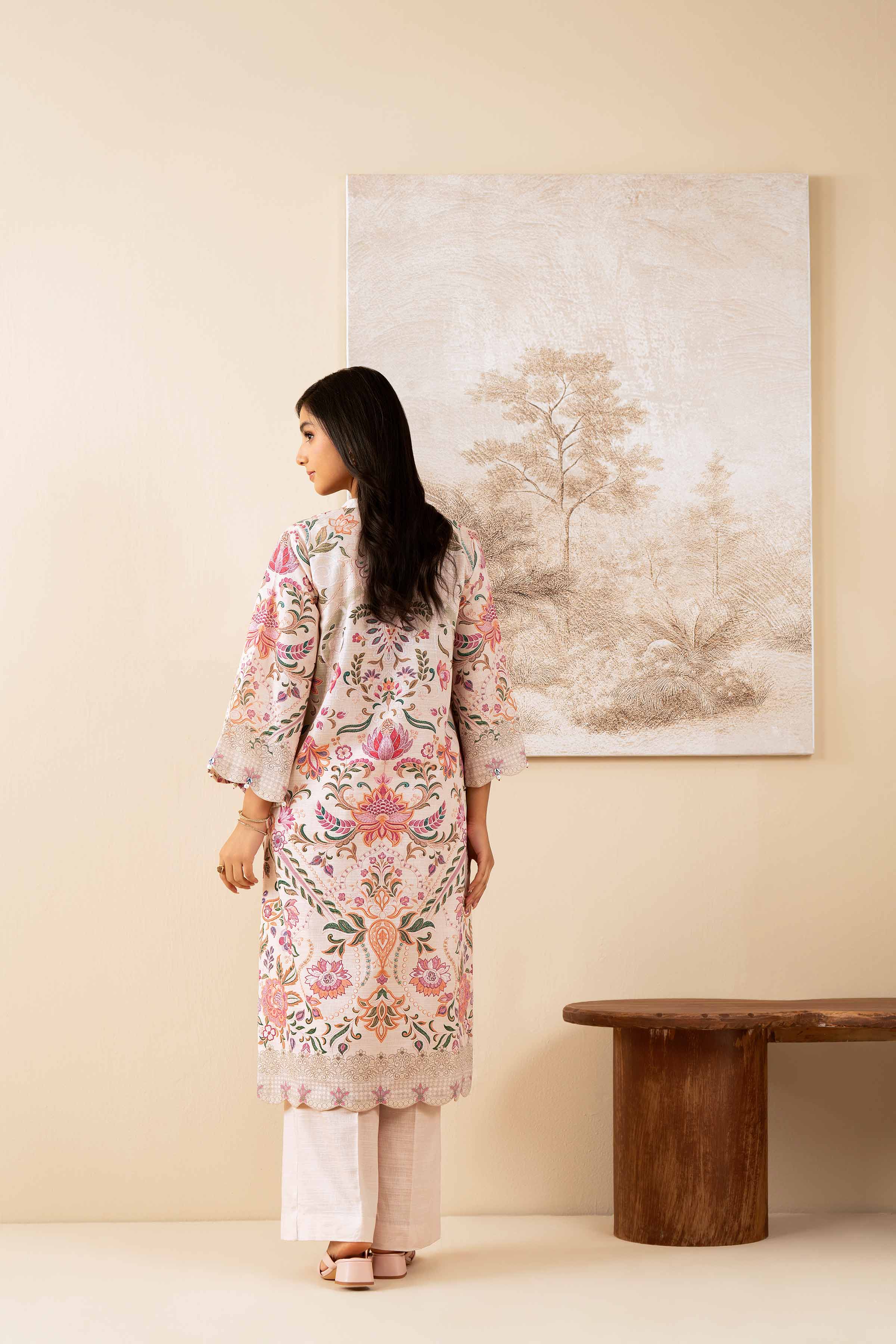 NISHATUAE - Multi Printed Khaddar 2-piece Unstitched Dress