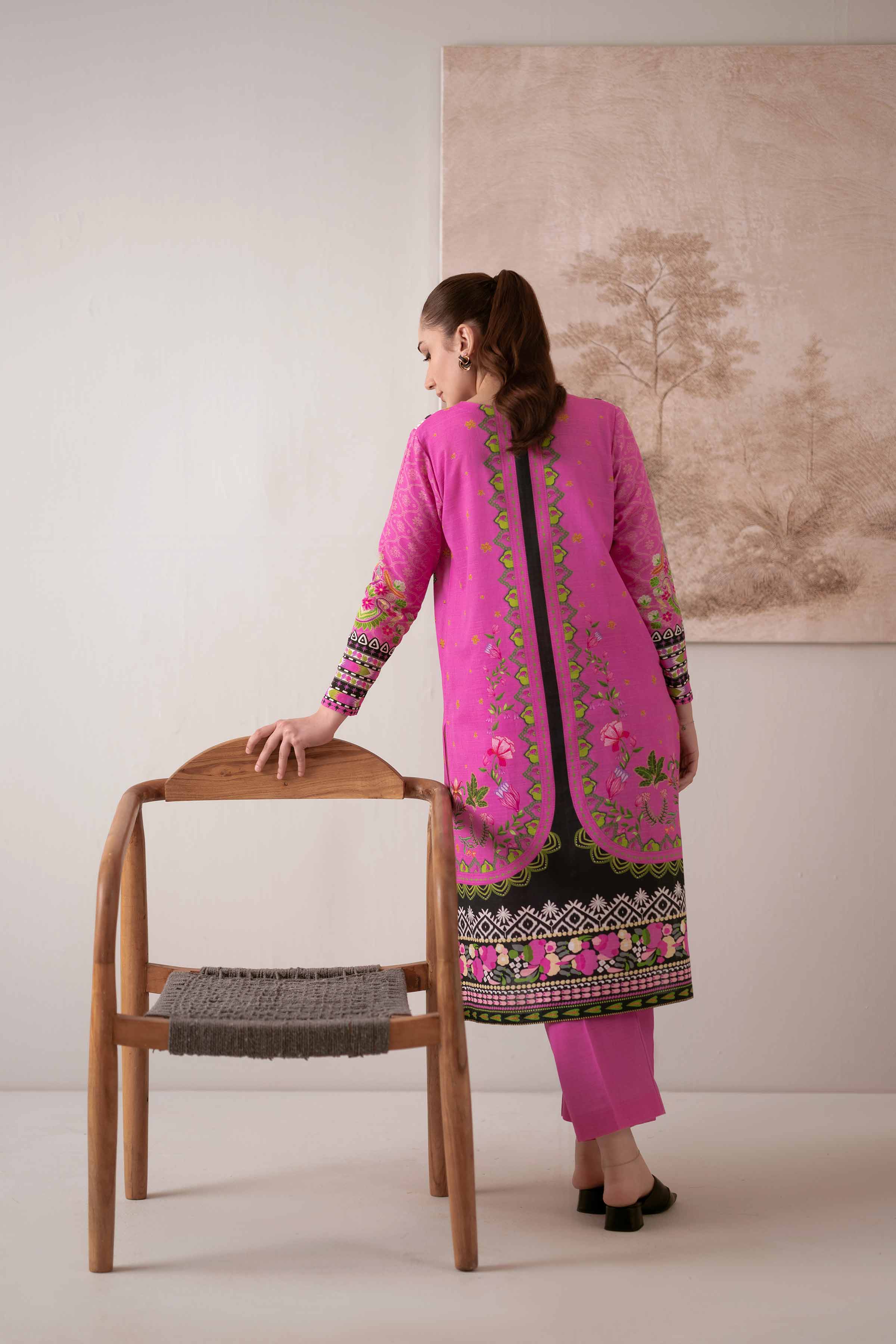 NISHATUAE - Multi Printed Khaddar 2-piece Unstitched Dress
