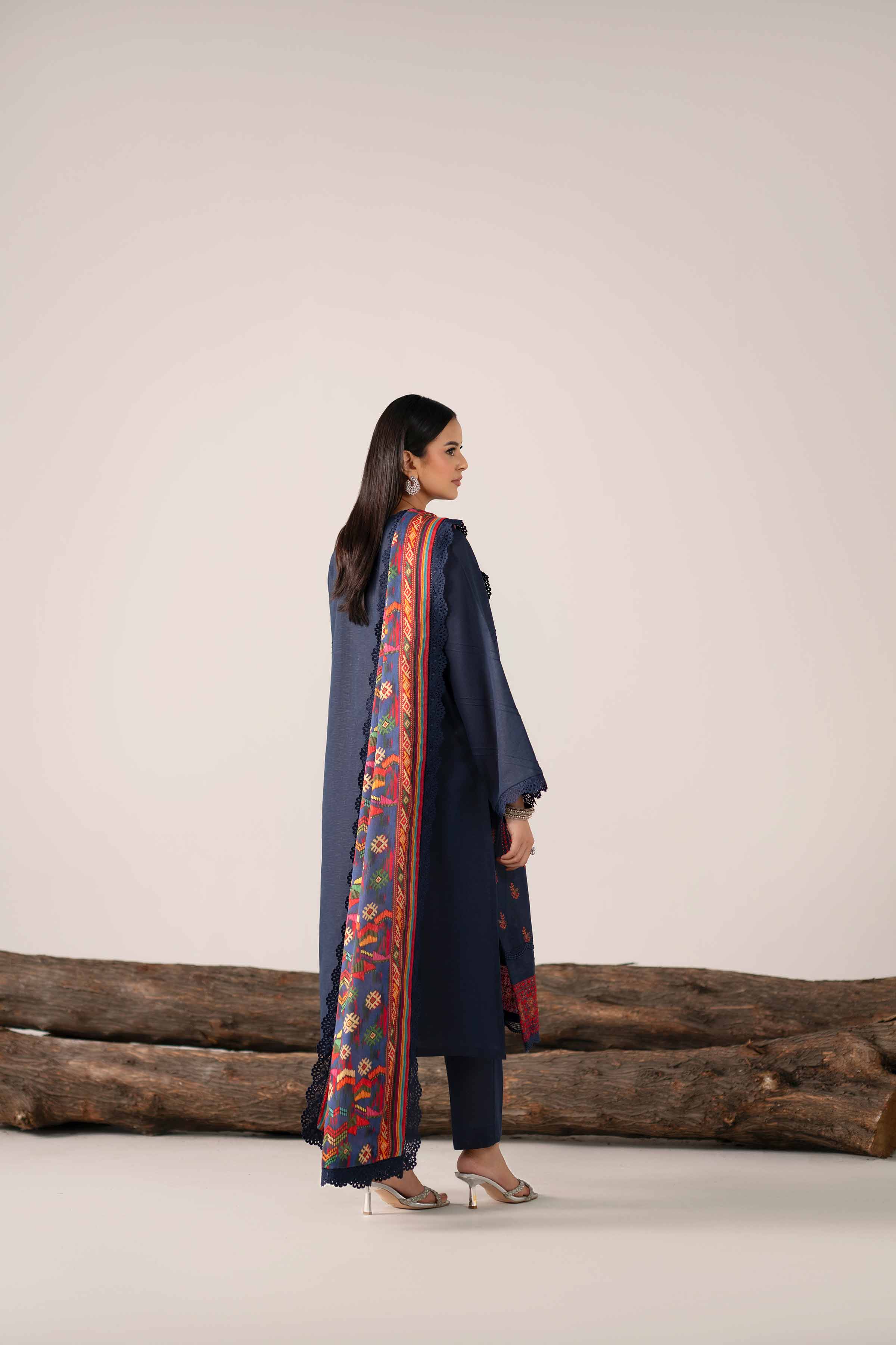 Nishat Linen UAE - 3 Piece - Digital Printed Embroidered Suit - 42502977