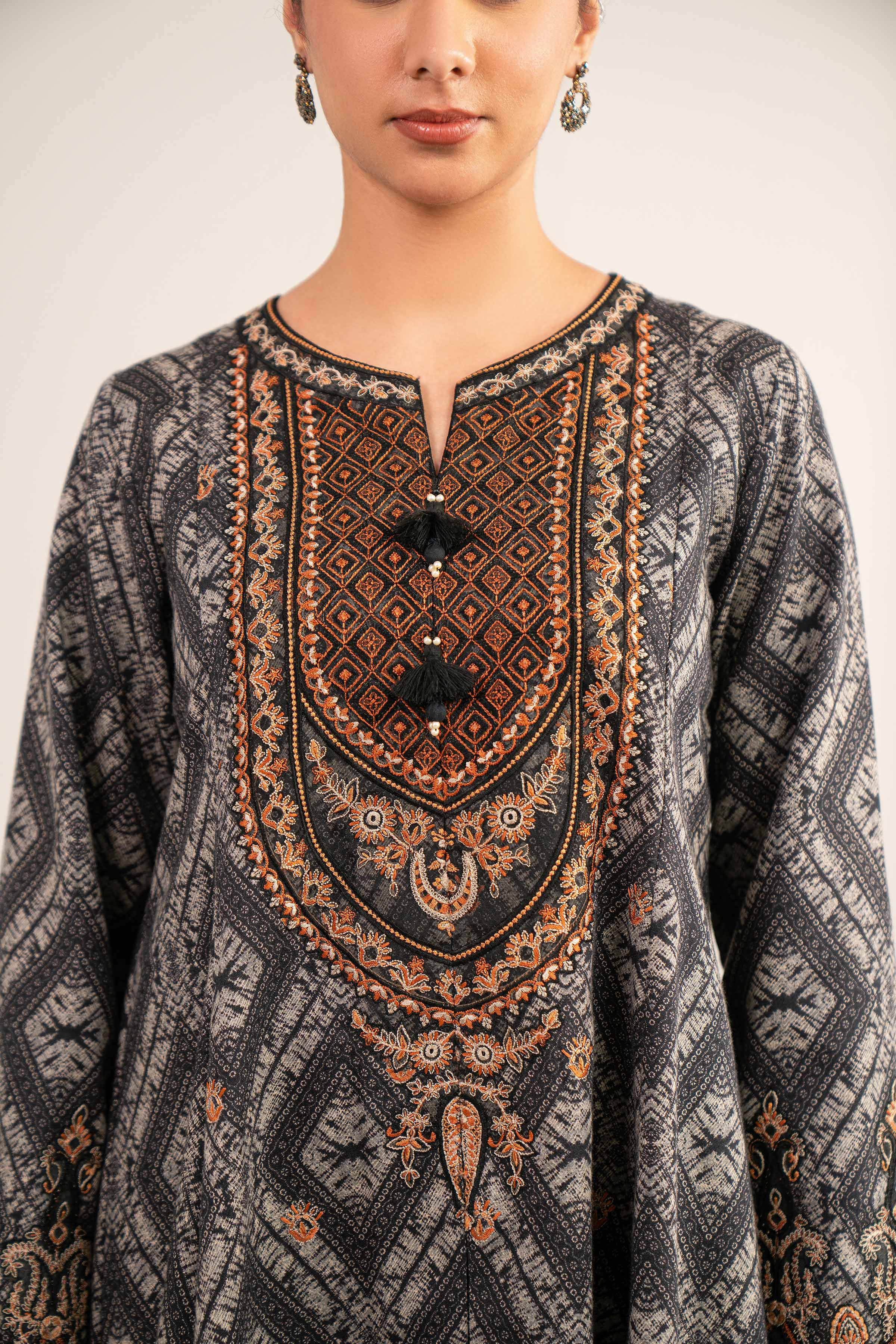 Nishat Linen UAE - 3 Piece - Digital Printed Embroidered Suit - 42502992