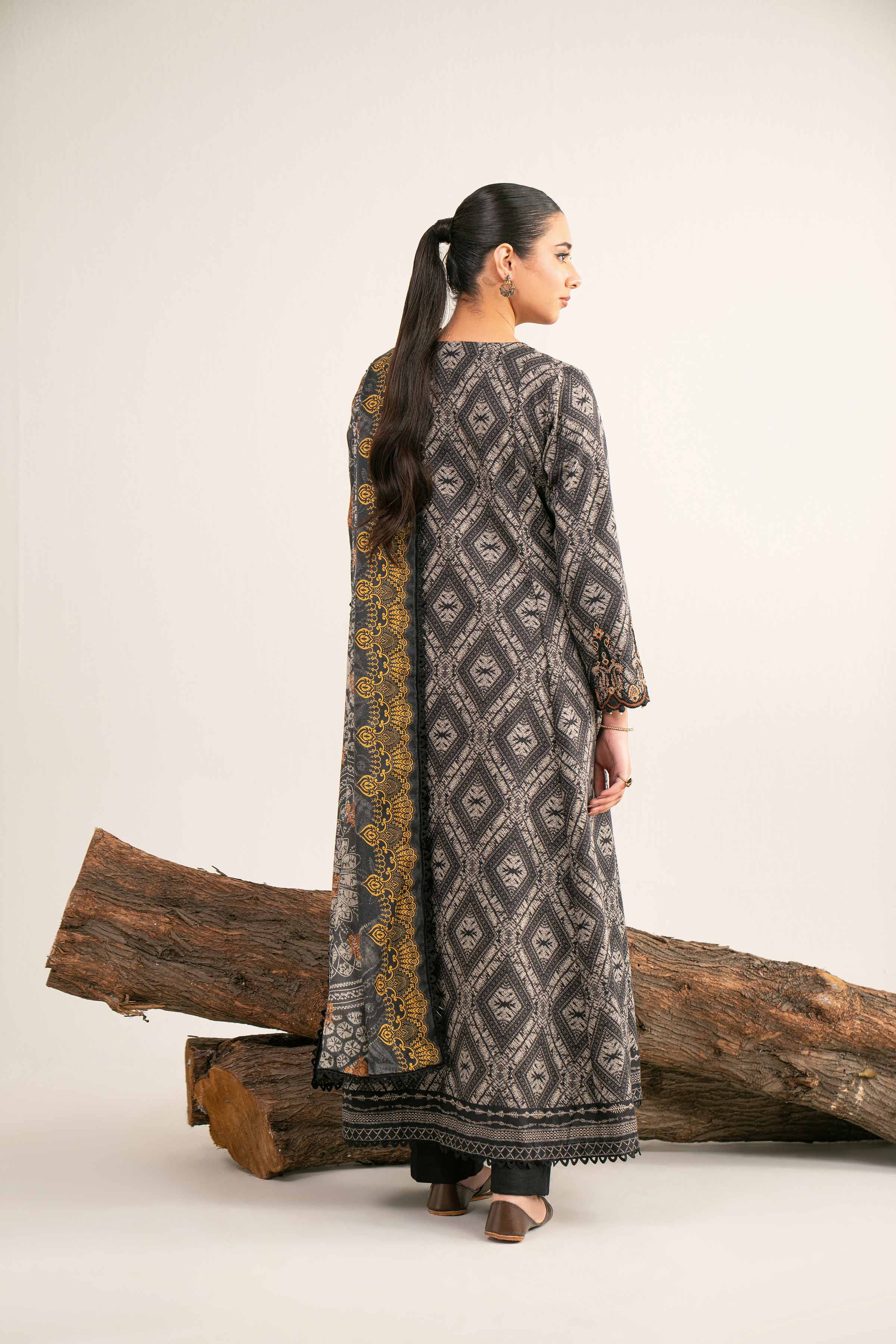 Nishat Linen UAE - 3 Piece - Digital Printed Embroidered Suit - 42502992
