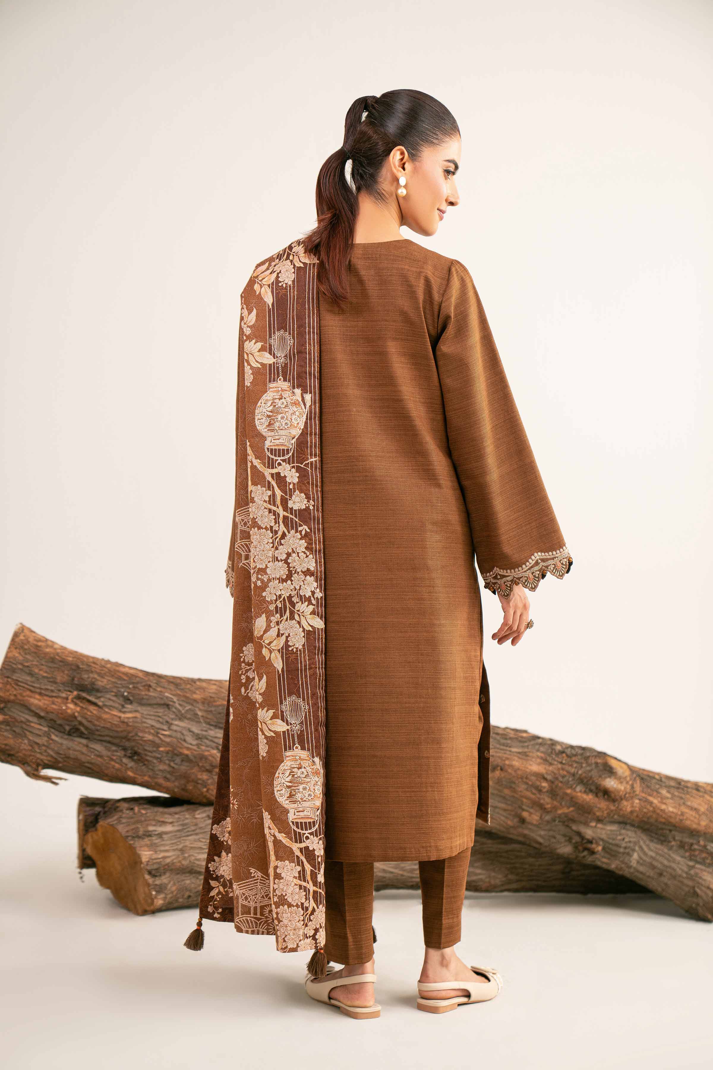 Nishat Linen UAE - 3 Piece - Printed Embroidered Suit - 42503519