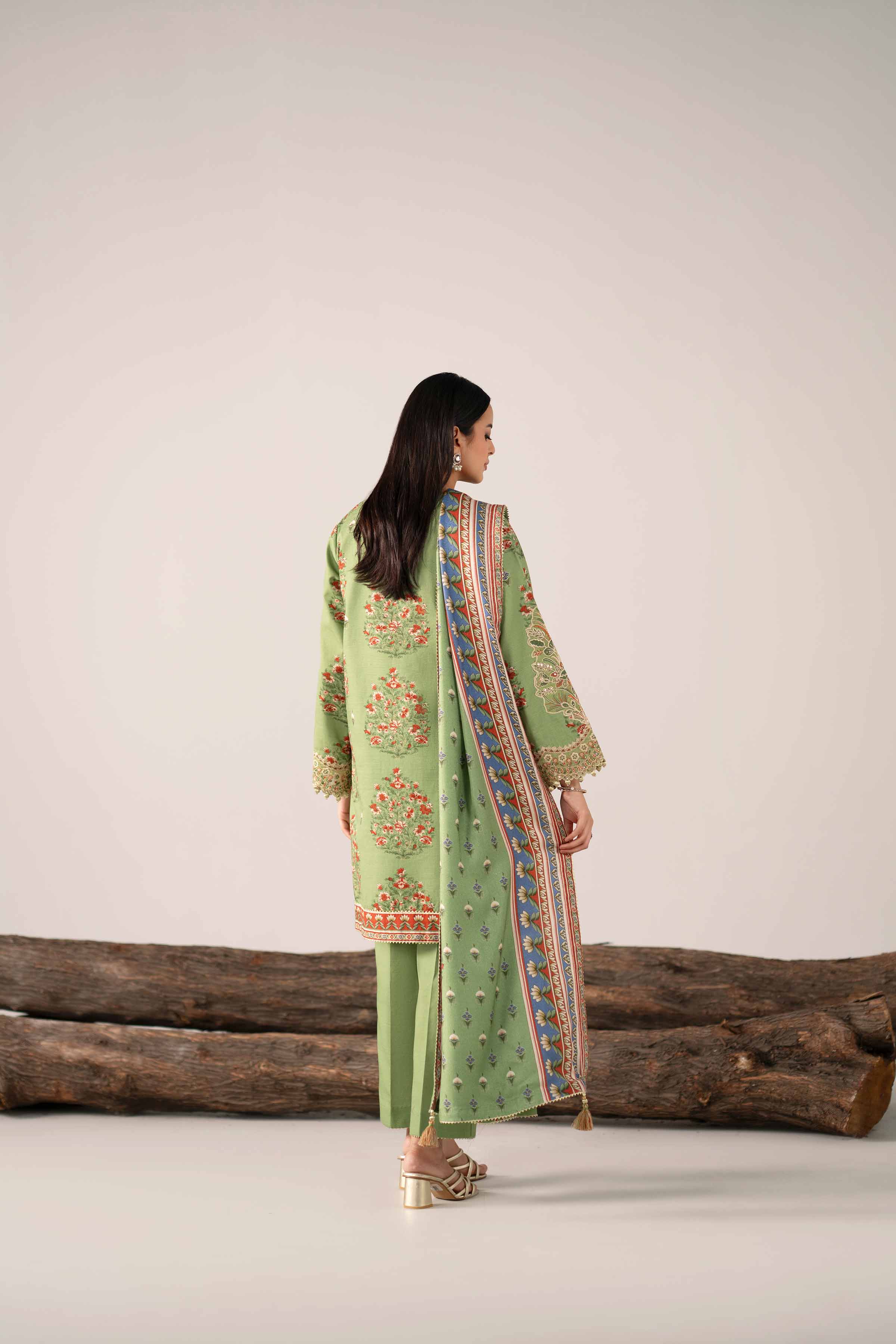 Nishat Linen UAE - 3 Piece - Printed Embroidered Suit - 42503536