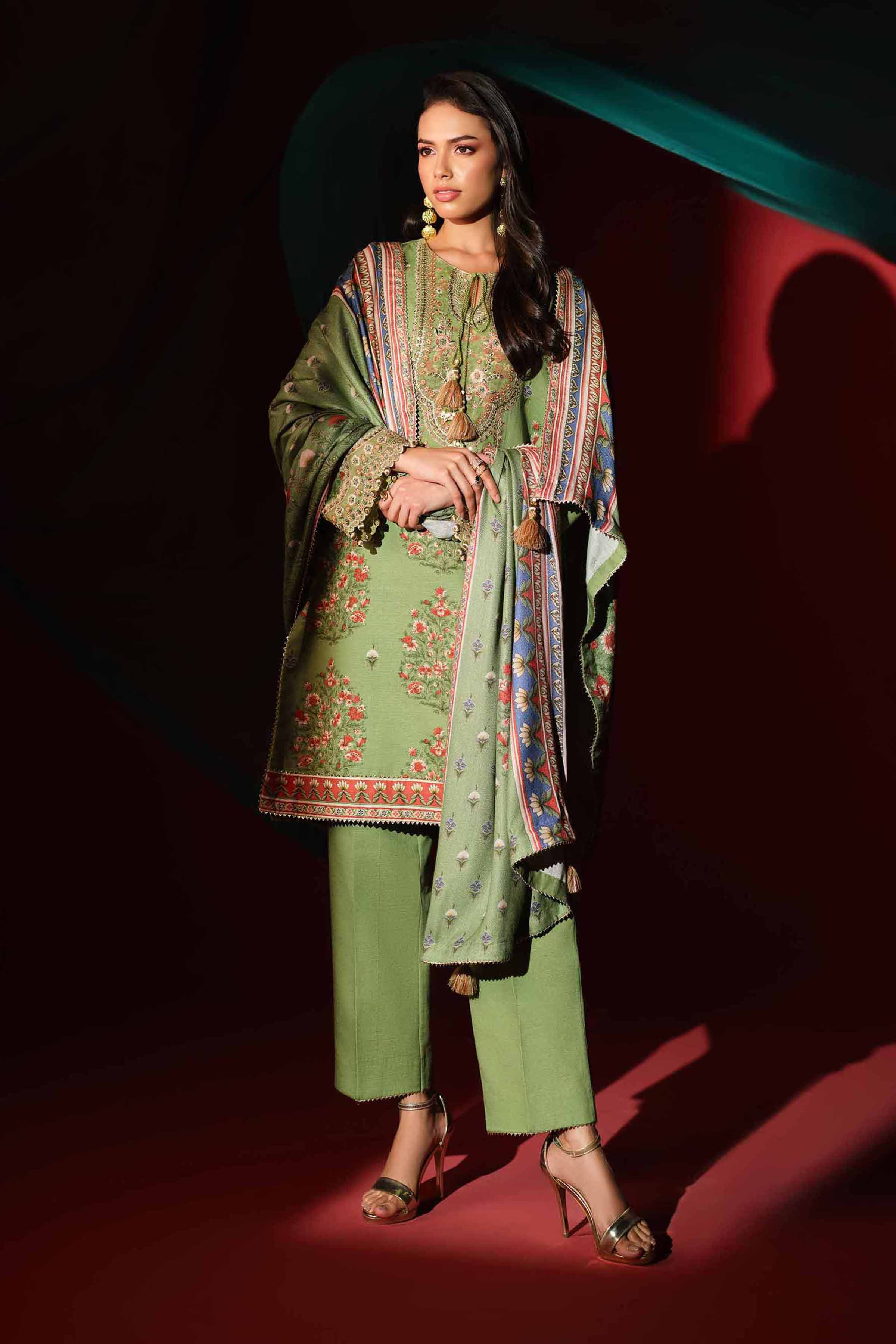 Nishat Linen UAE - 3 Piece - Printed Embroidered Suit - 42503536