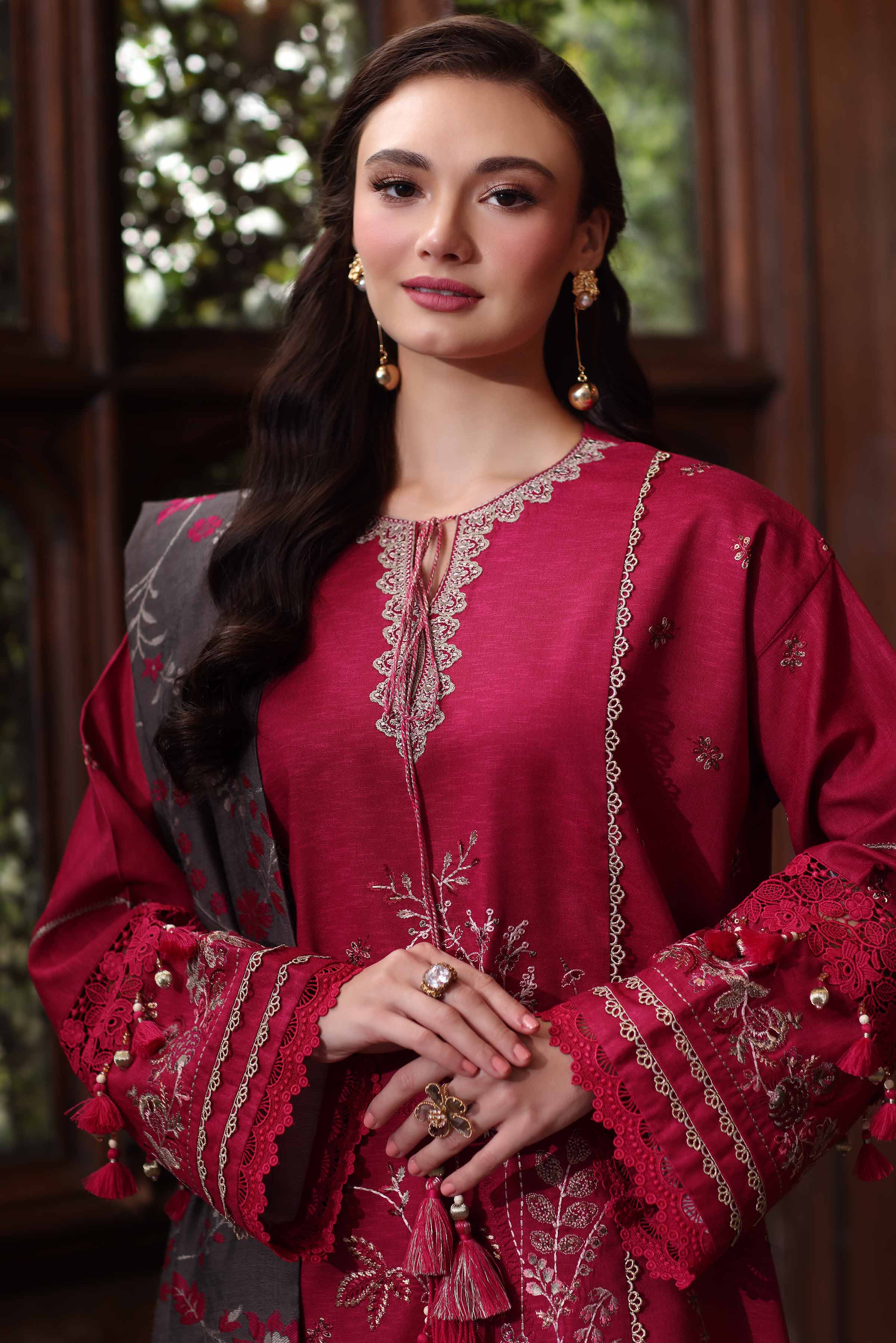 Nishat Linen UAE - 3 Piece - Printed Embroidered Suit - 42503566