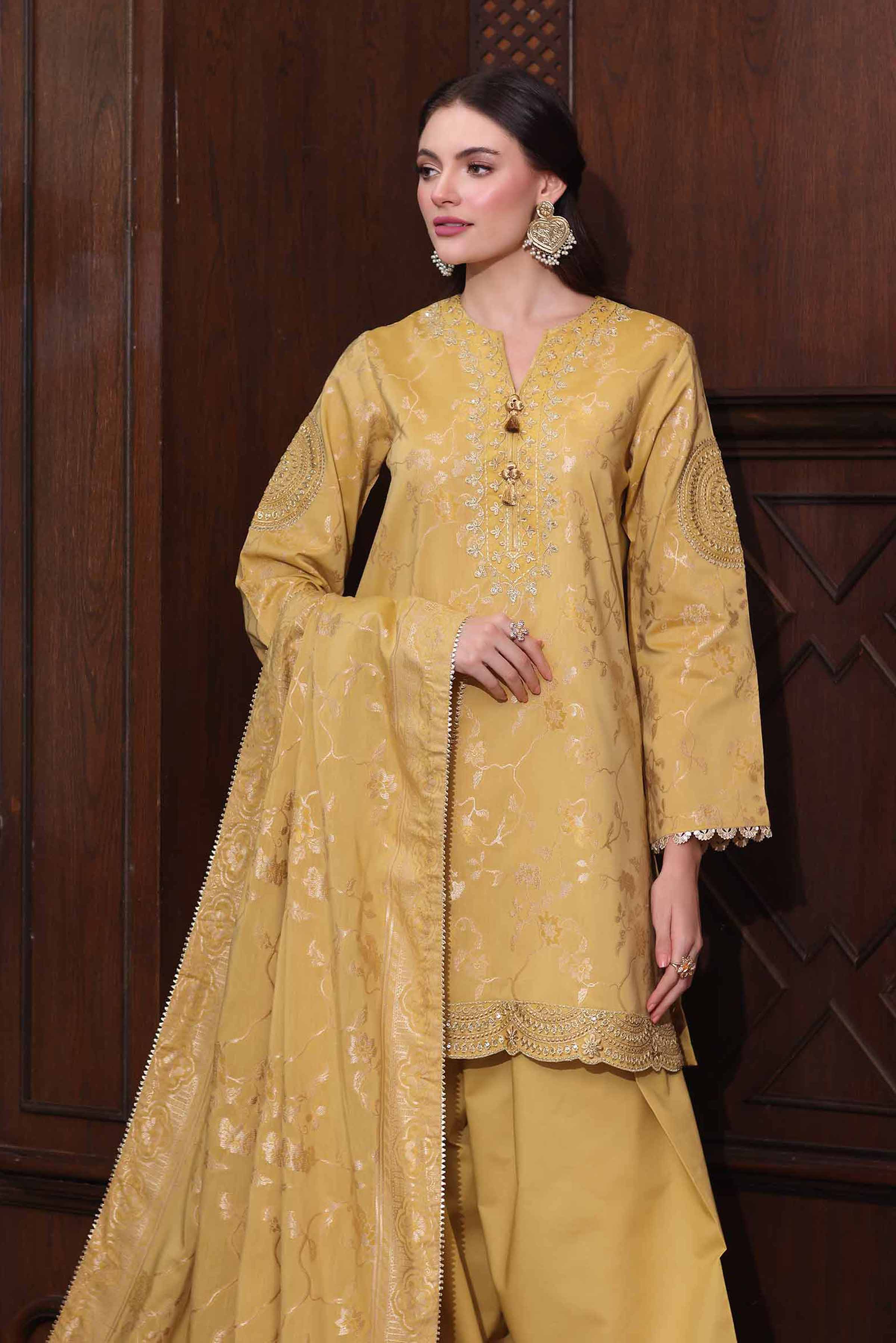 Nishat Linen UAE - 3 Piece - Embroidered Suit - 42503599