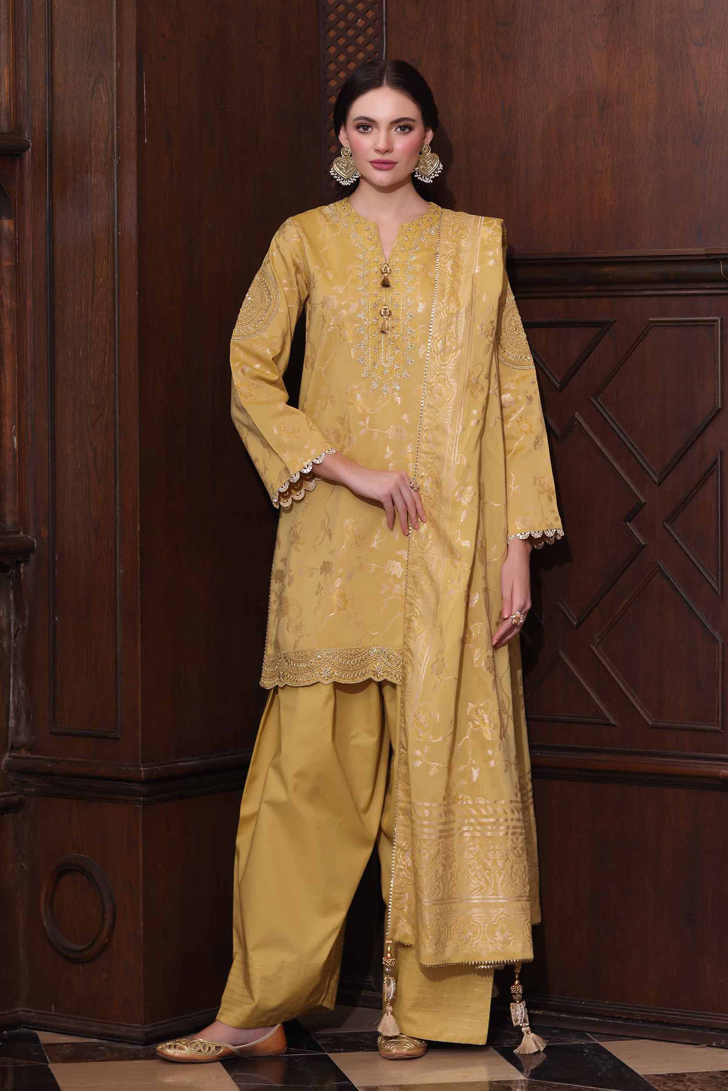 Nishat Linen UAE - 3 Piece - Embroidered Suit - 42503599