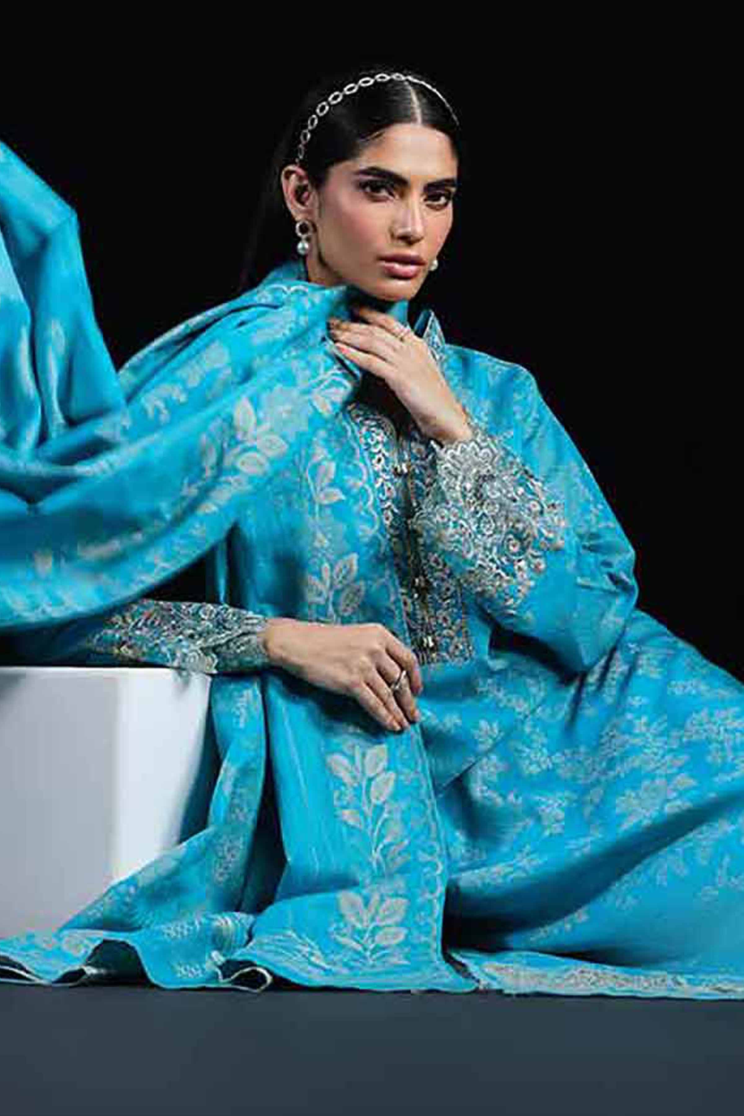 Nishat Linen UAE - 3 Piece - Embroidered Suit - 42503600