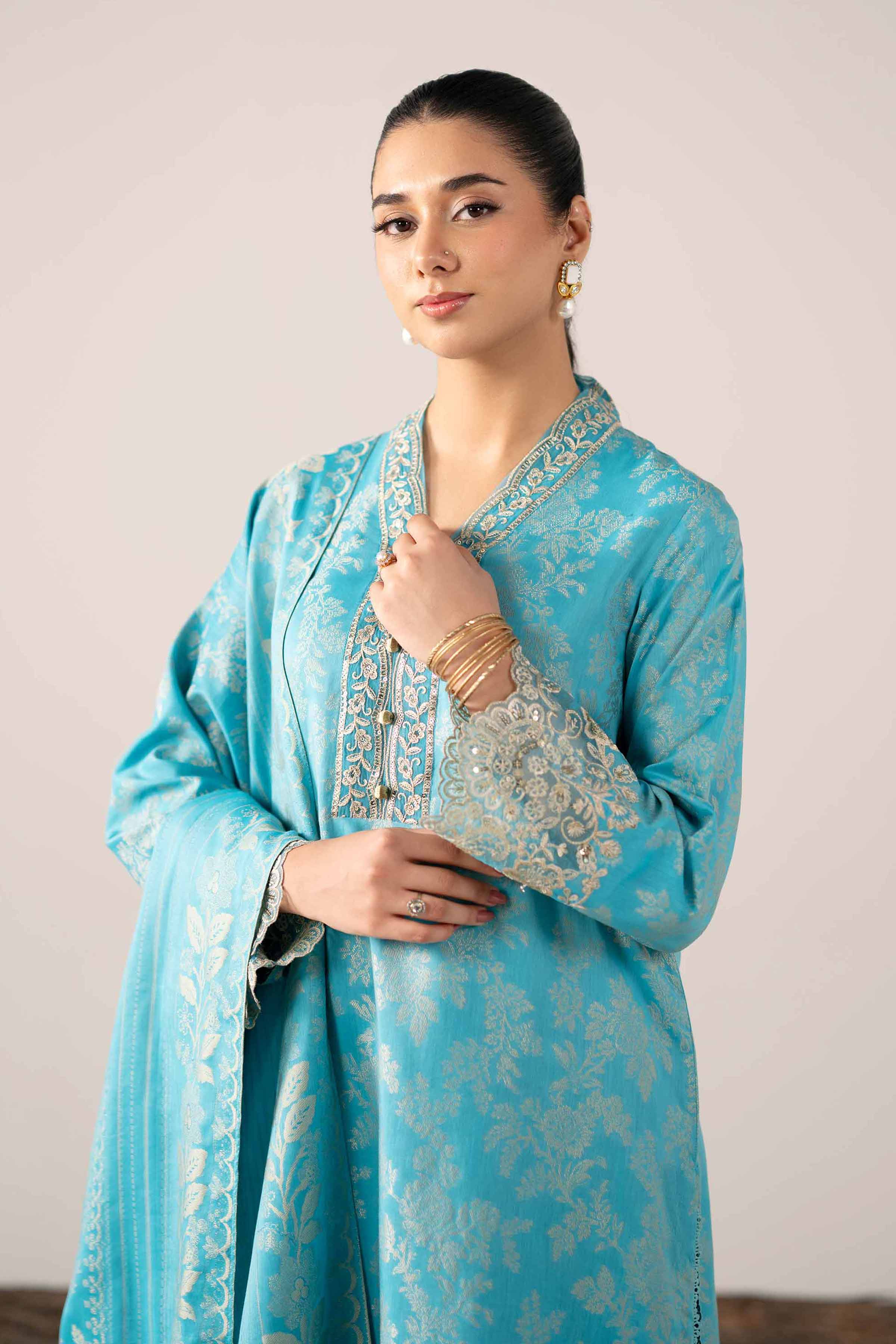 Nishat Linen UAE - 3 Piece - Embroidered Suit - 42503600