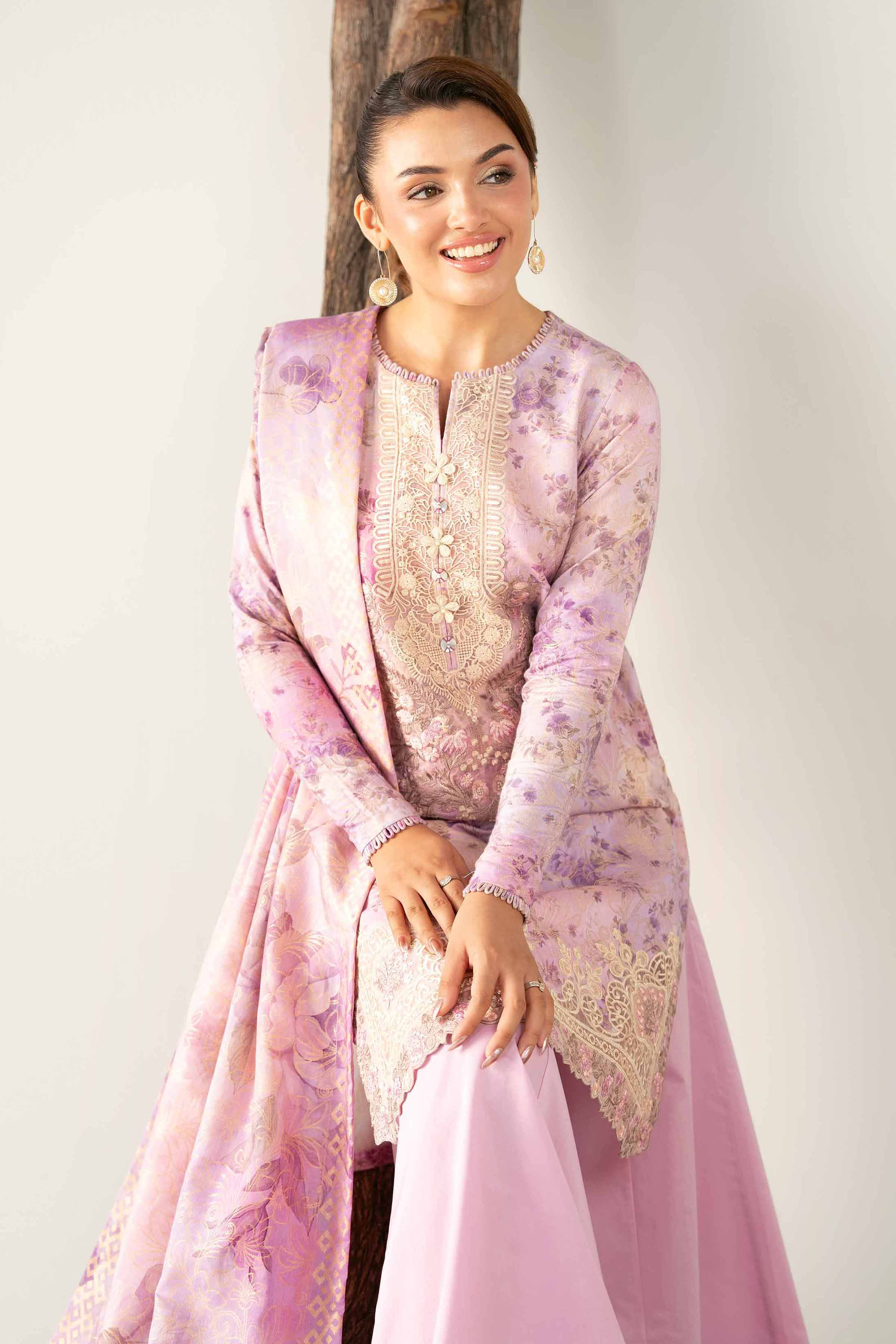 Nishat Linen UAE - 3 Piece - Digital Printed Embroidered Suit - 42503605