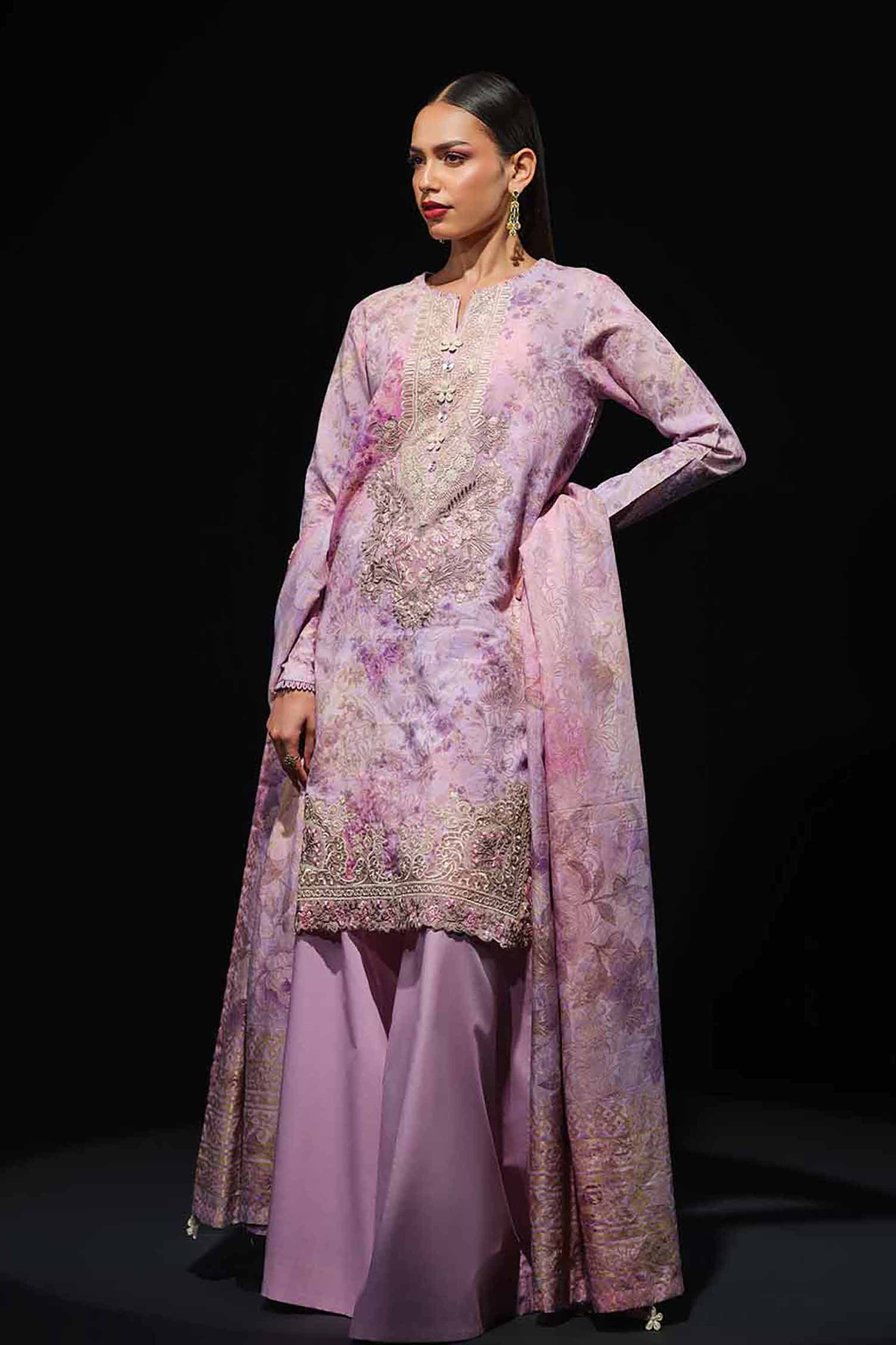 Nishat Linen UAE - 3 Piece - Digital Printed Embroidered Suit - 42503605