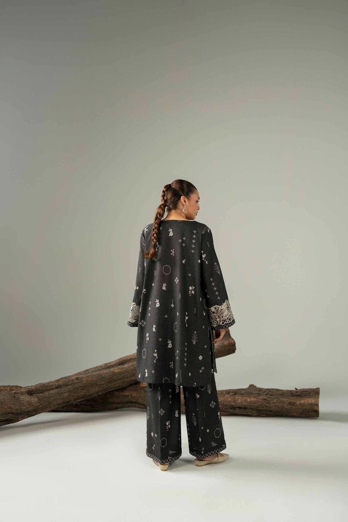 2 Piece - Printed Embroidered Suit  - 42503612