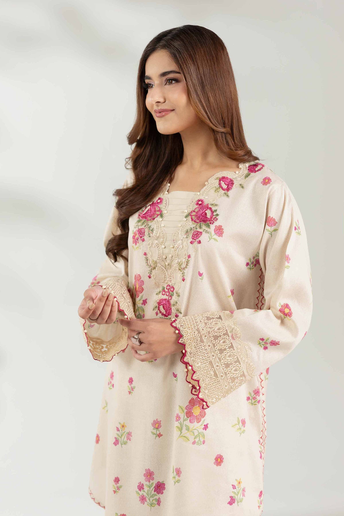 2 Piece - Printed Embroidered Suit  - 42503613