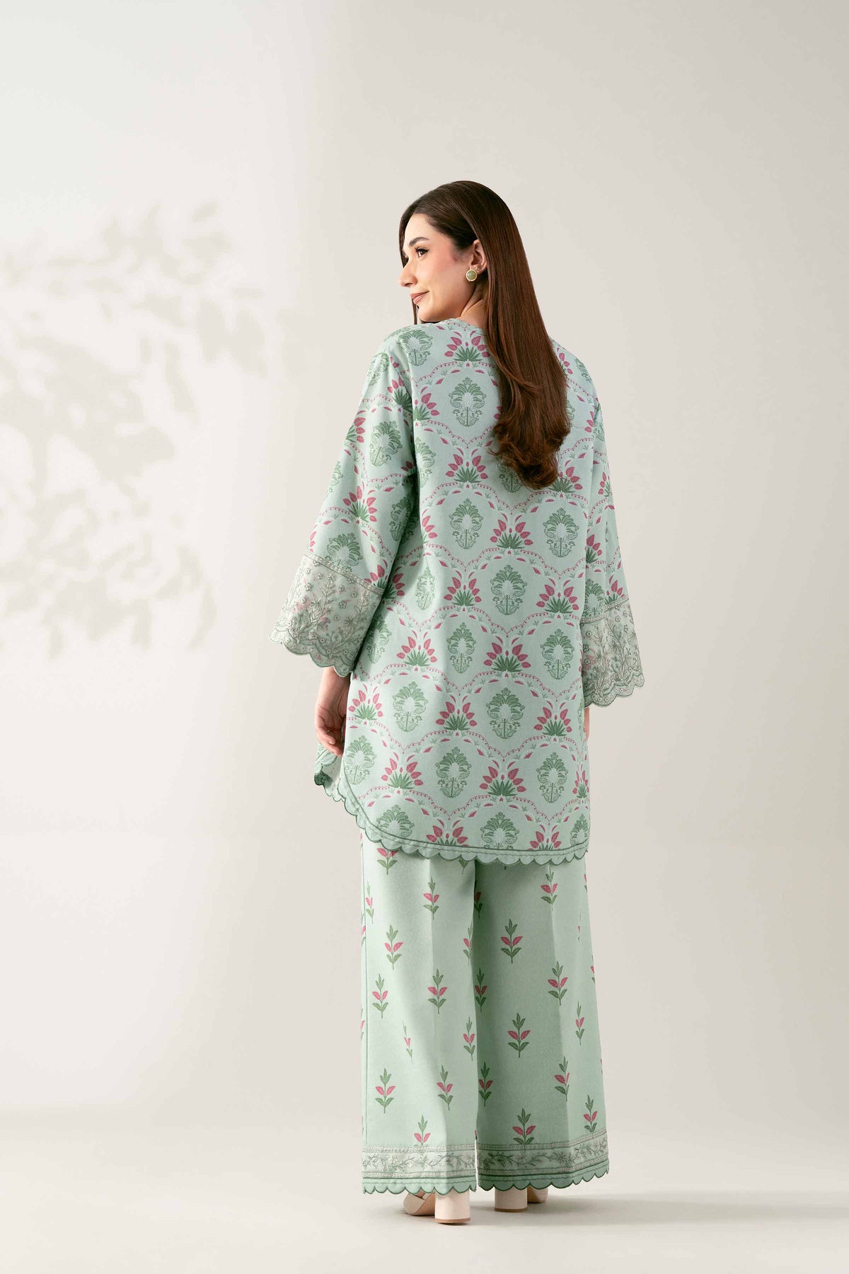 2 Piece - Printed Embroidered Suit  - 42503614