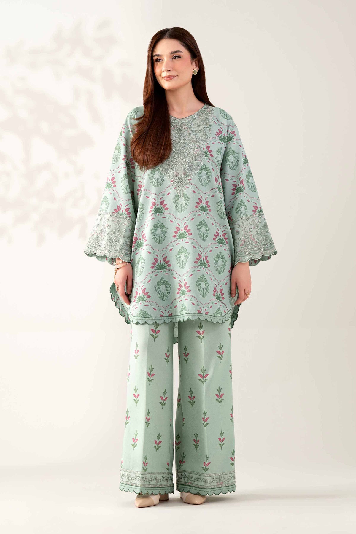 2 Piece - Printed Embroidered Suit  - 42503614