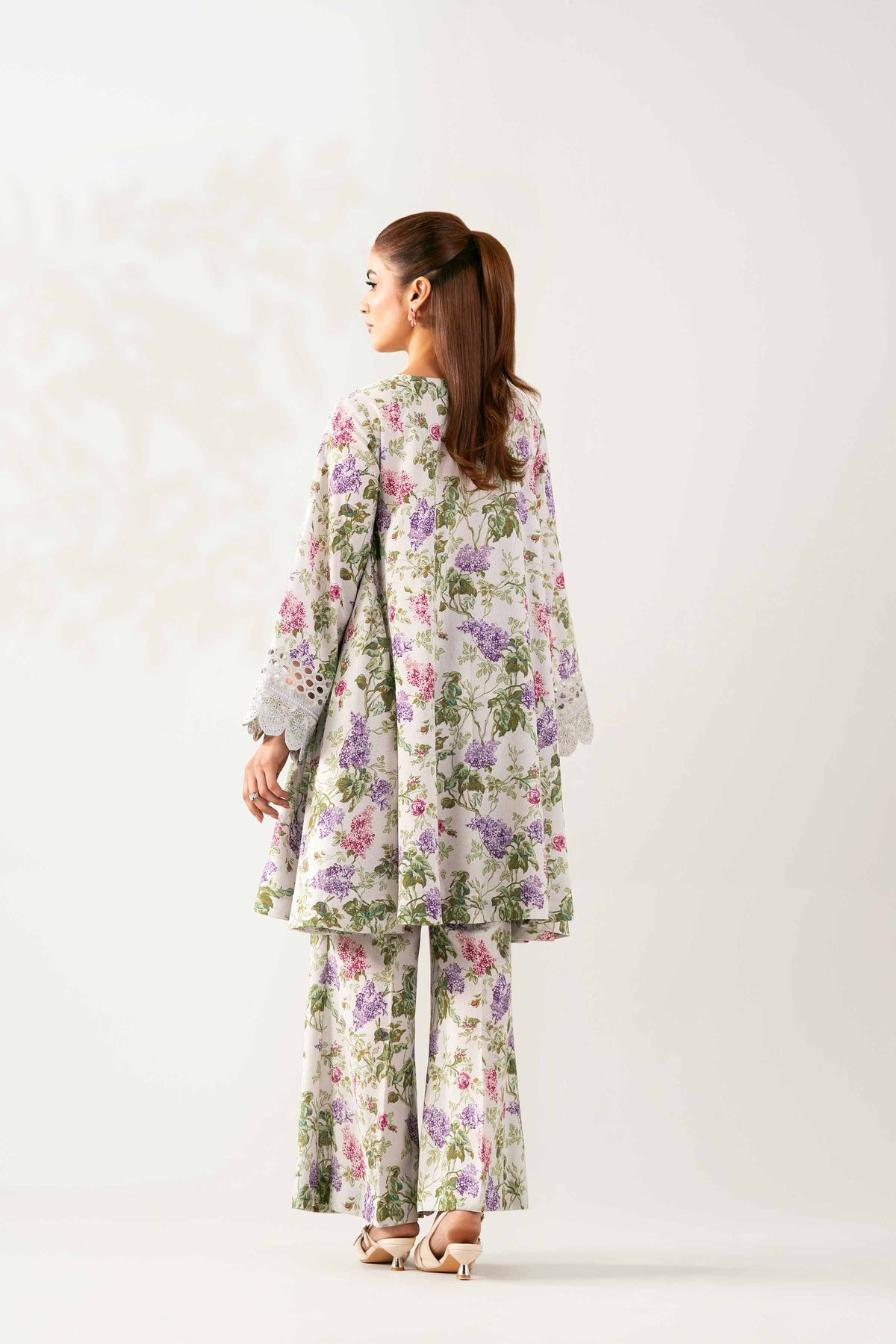 2 Piece - Printed Embroidered Suit  - 42503615