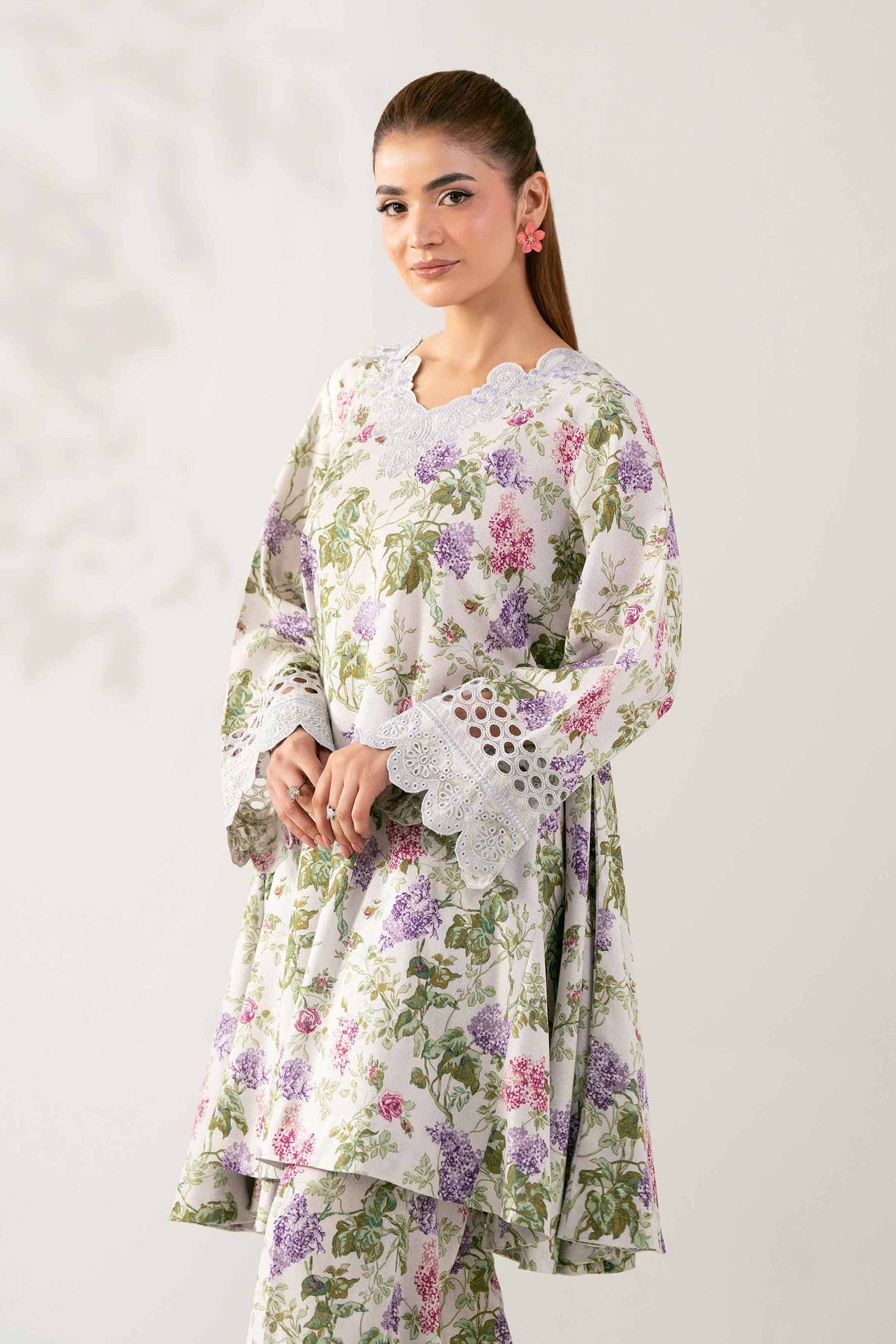 2 Piece - Printed Embroidered Suit  - 42503615