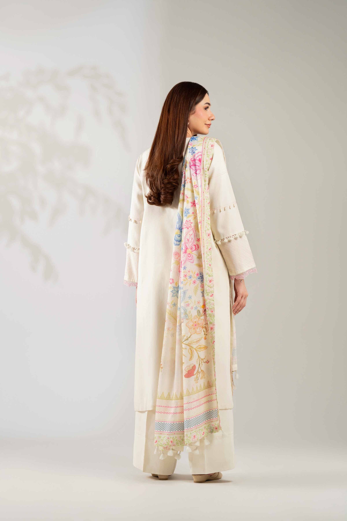 3 Piece - Digital Printed Embroidered Suit  - 42503681