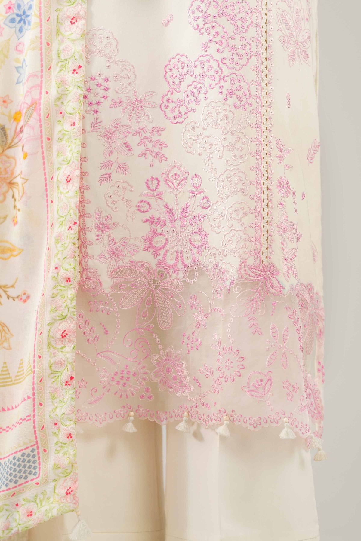 3 Piece - Digital Printed Embroidered Suit  - 42503681