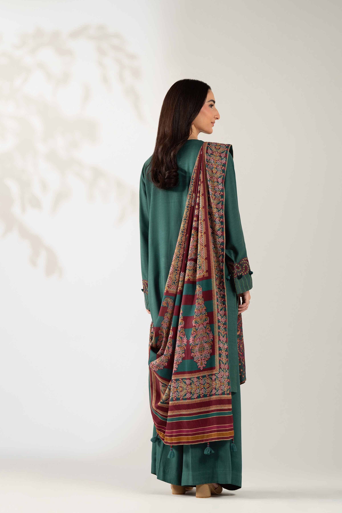 3 Piece - Digital Printed Embroidered Suit  - 42503682