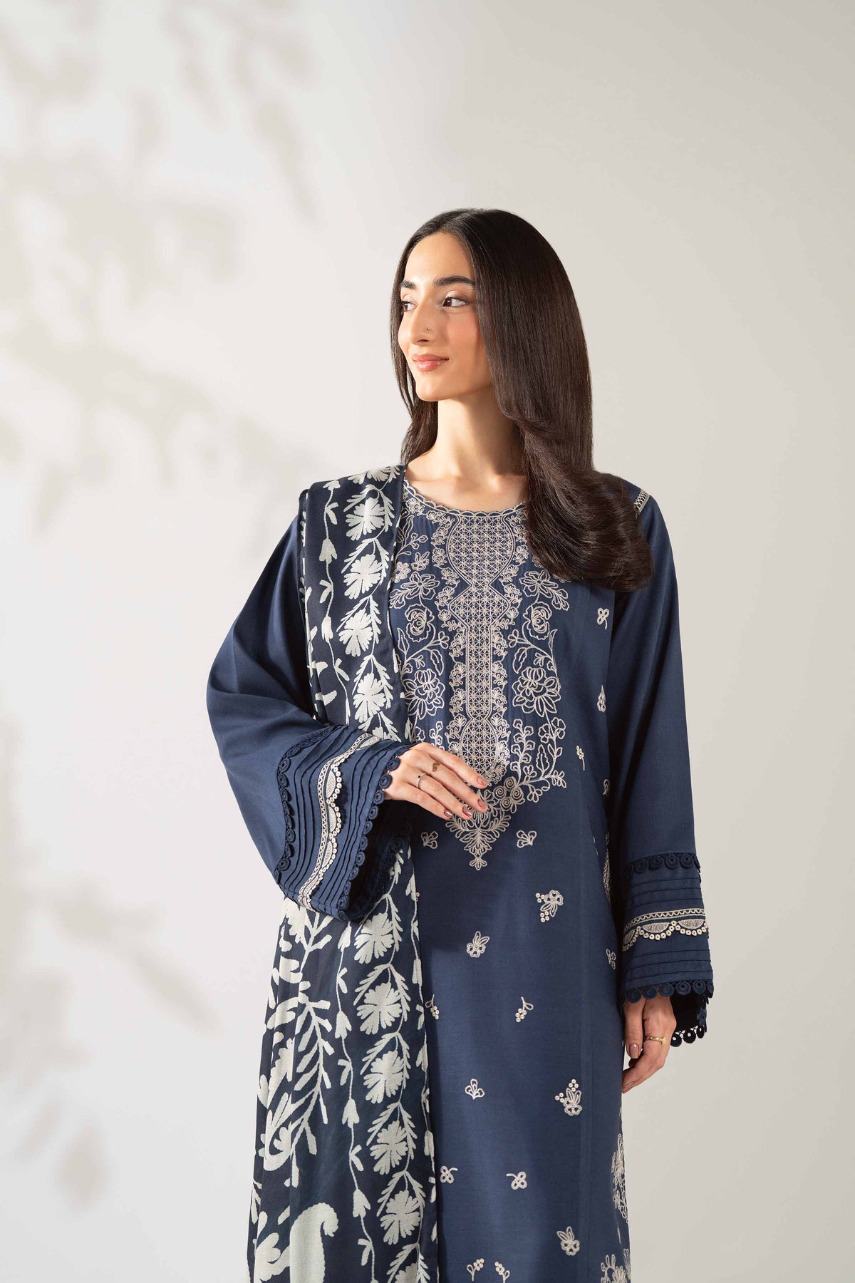3 Piece - Digital Printed Embroidered Suit  - 42503686