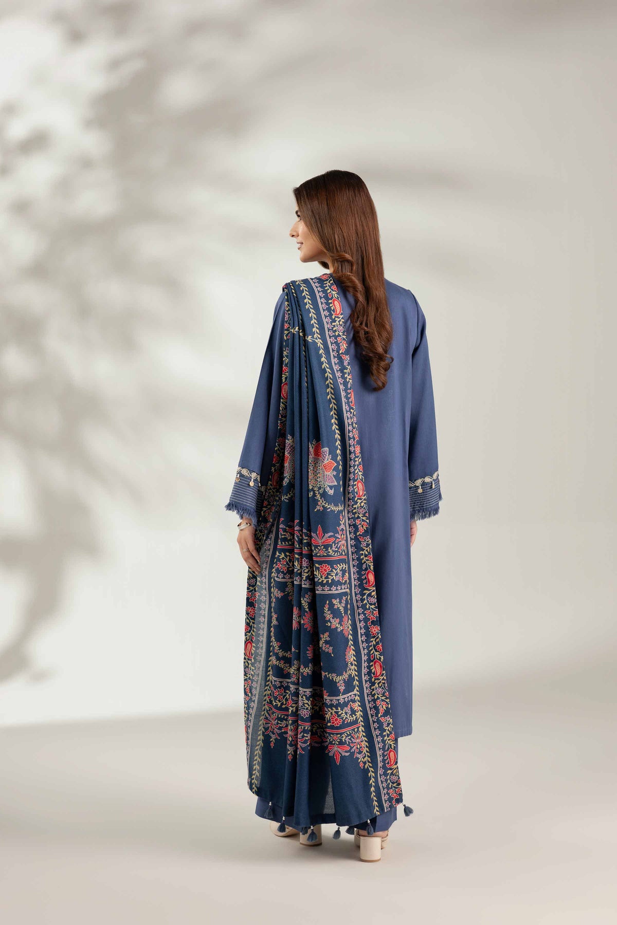 3 Piece - Digital Printed Embroidered Suit  - 42503688
