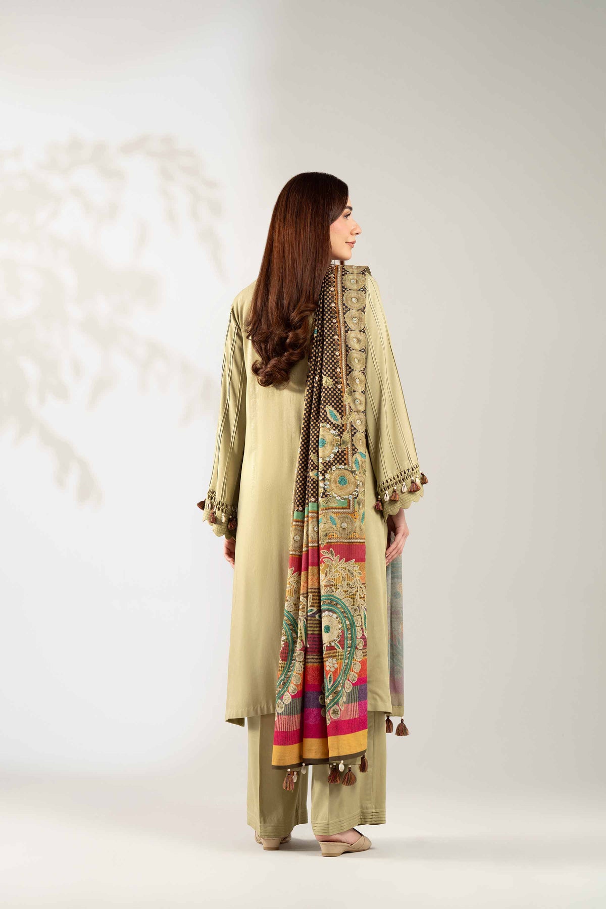 3 Piece - Digital Printed Embroidered Suit  - 42503689